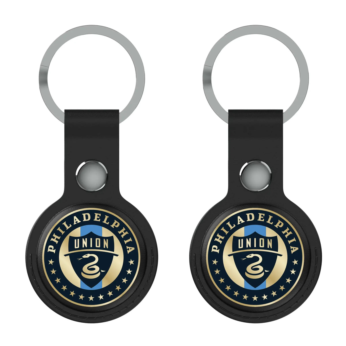Philadelphia Union Insignia AirTag Black Airtag Holder 2-Pack