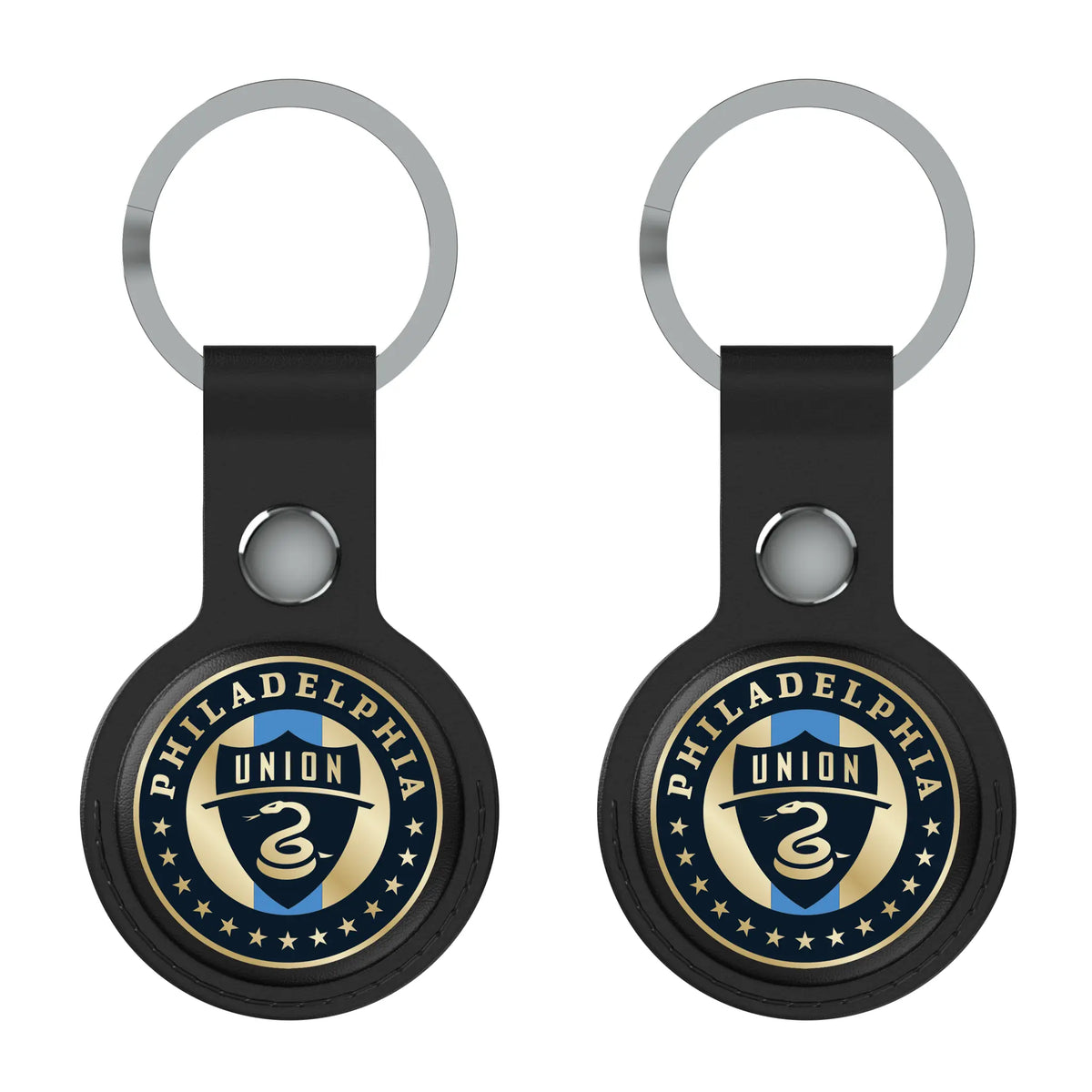 Philadelphia Union Insignia AirTag Black Airtag Holder 2-Pack
