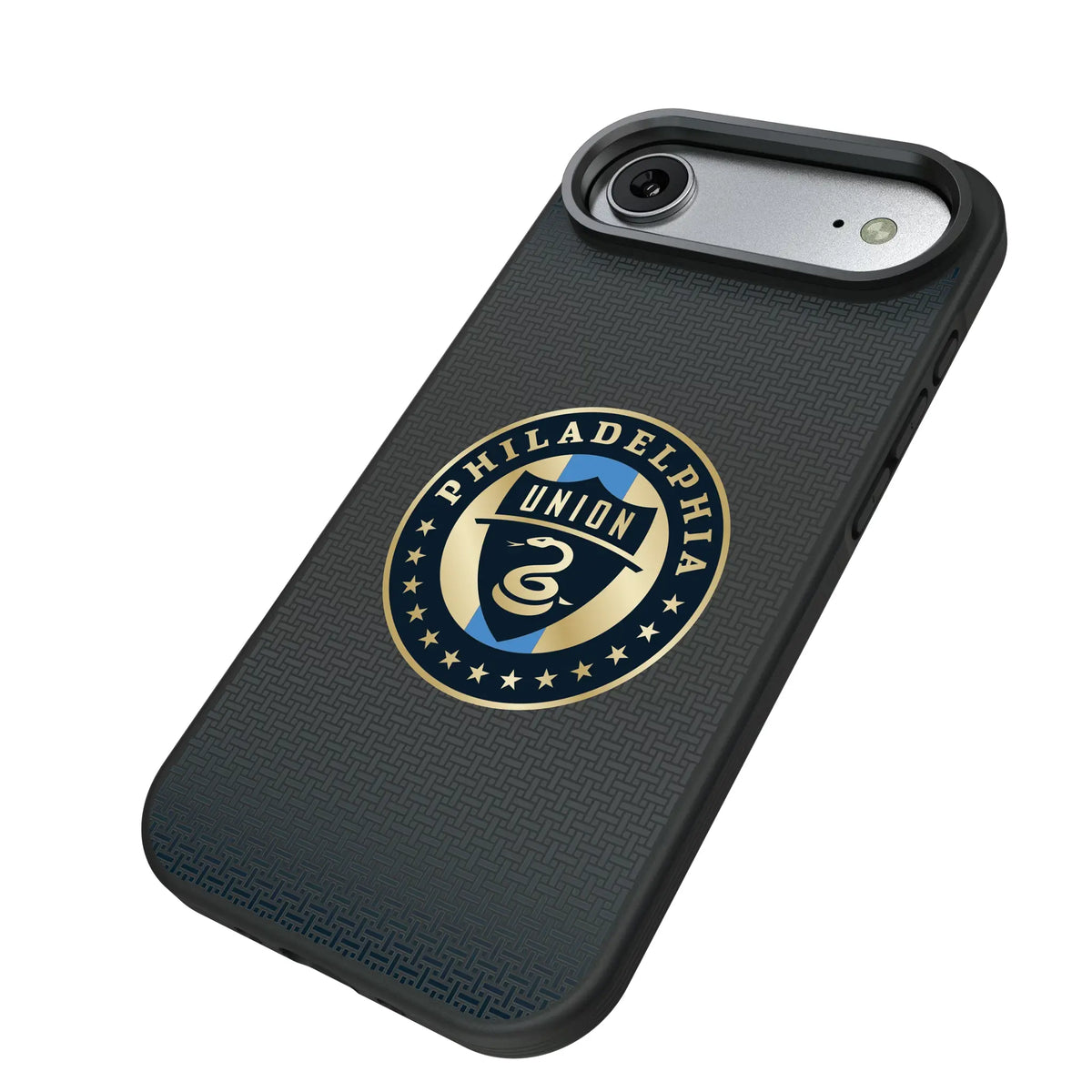 Philadelphia Union Linen iPhone Bump Phone Case for Apple iPhone - Isometric View#Device_iPhone Air