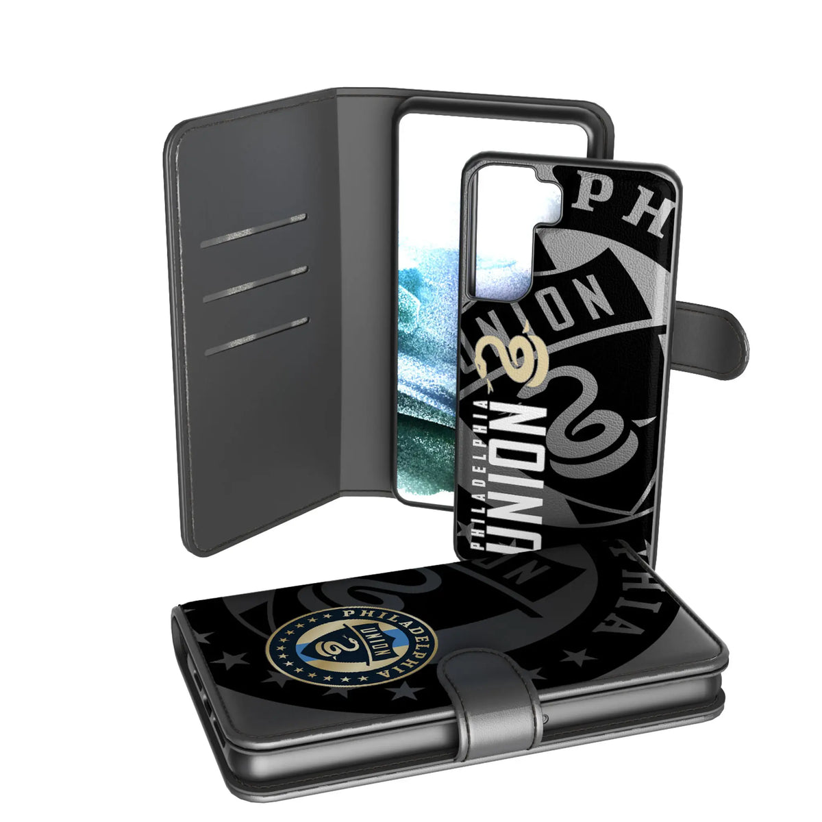 Philadelphia Union Monocolor Tilt Galaxy Wallet Phone Case for Samsung Galaxy