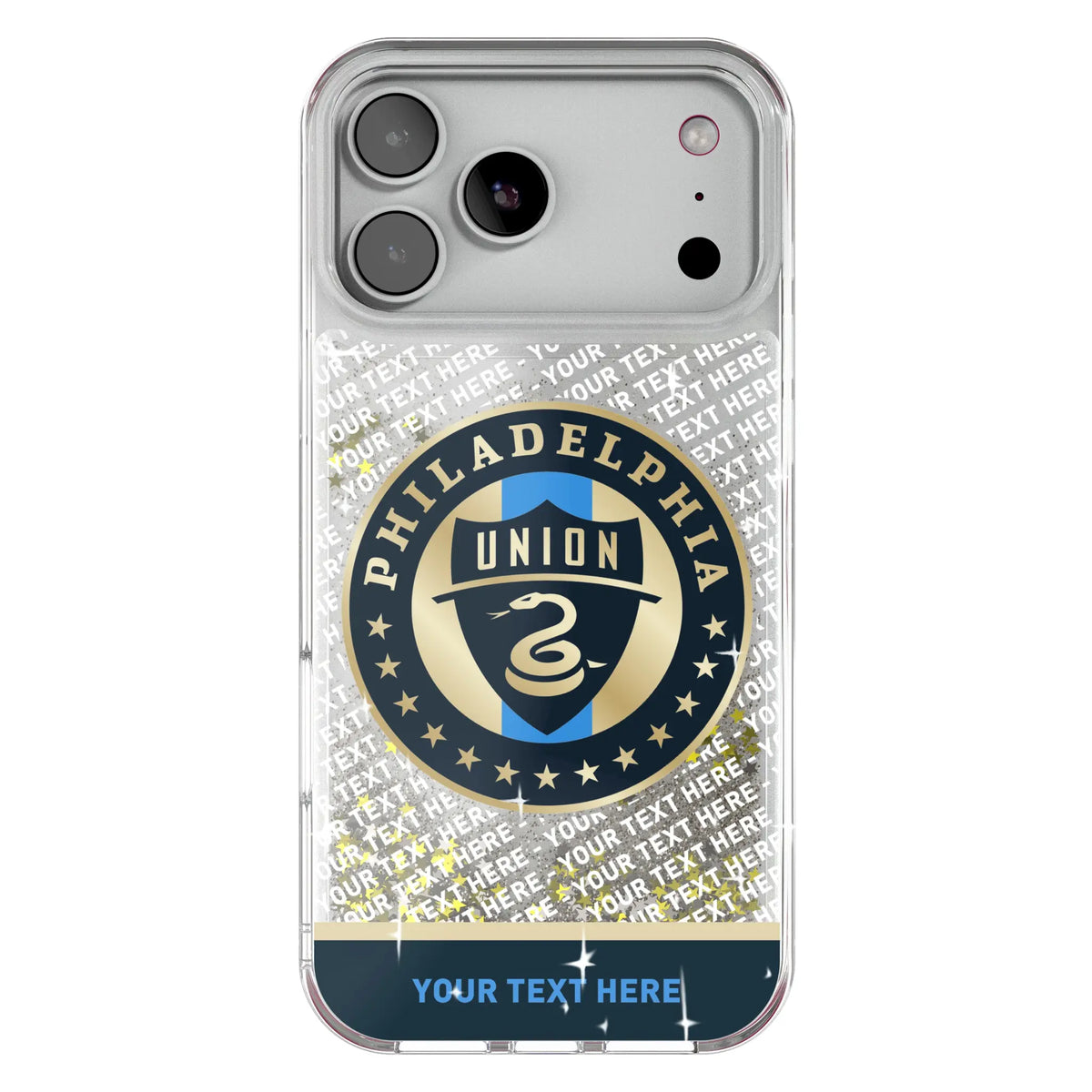 Philadelphia Union Personalized EndZone Plus Glitter Phone Case for Apple iPhone