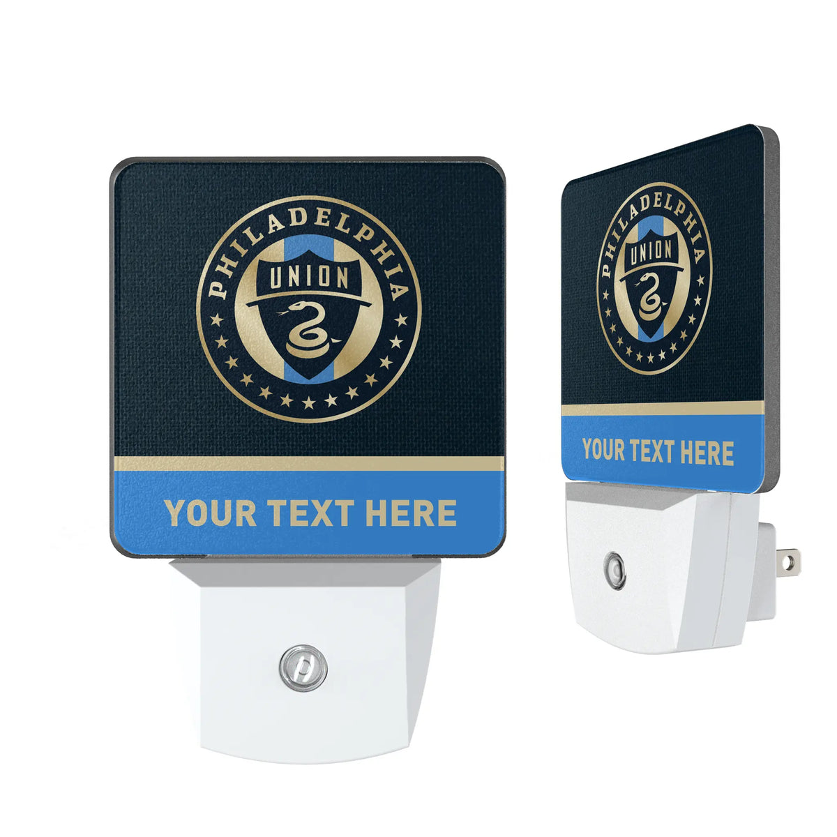 Philadelphia Union Personalized Endzone Solid Night Light 2-Pack