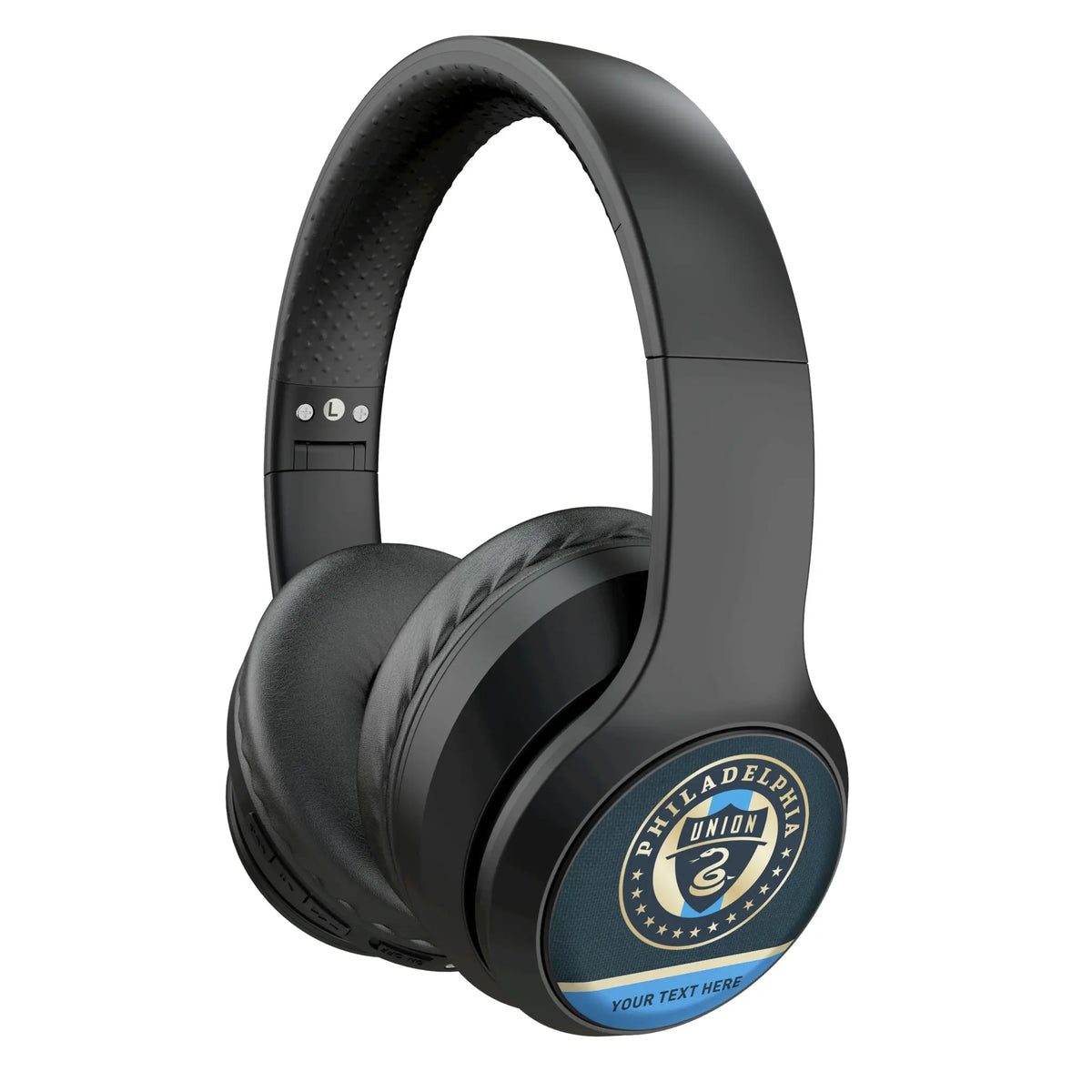 Philadelphia Union Personalized Endzone Solid Wireless Over-Ear Headphones With Case