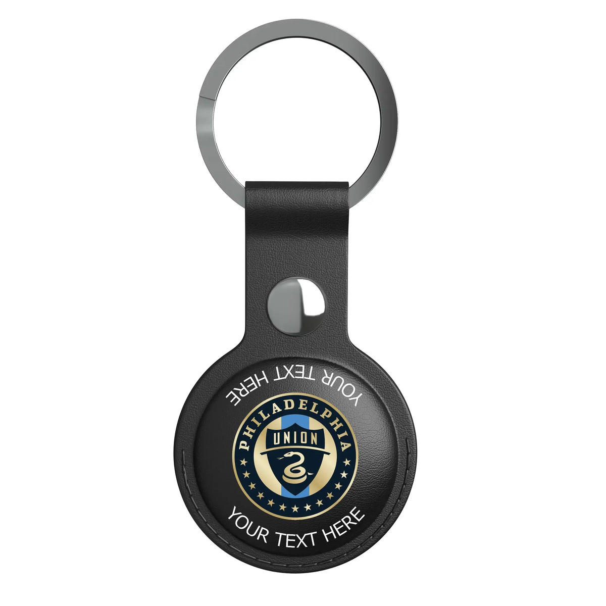 Philadelphia Union Personalized Insignia AirTag Black Airtag Holder