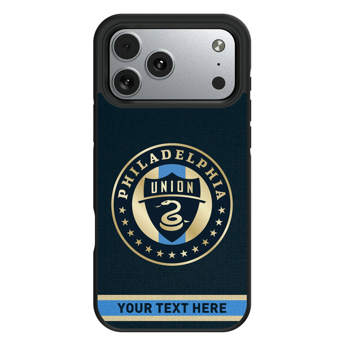 Philadelphia Union Personalized Stripe iPhone Bump Phone Case for Apple iPhone#Device_iPhone 17 Pro Max