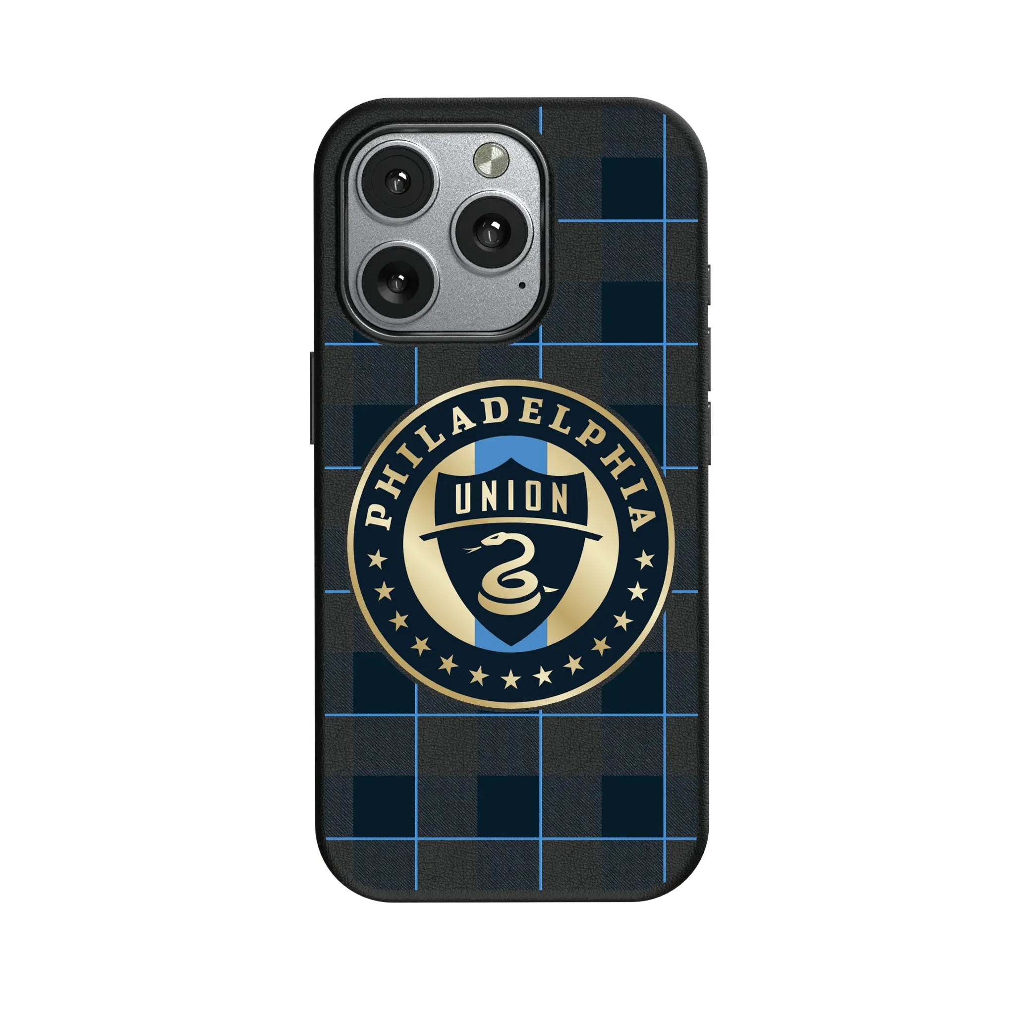 Philadelphia Union Plaid iPhone MagSafe Compatible Phone Case for Apple iPhone