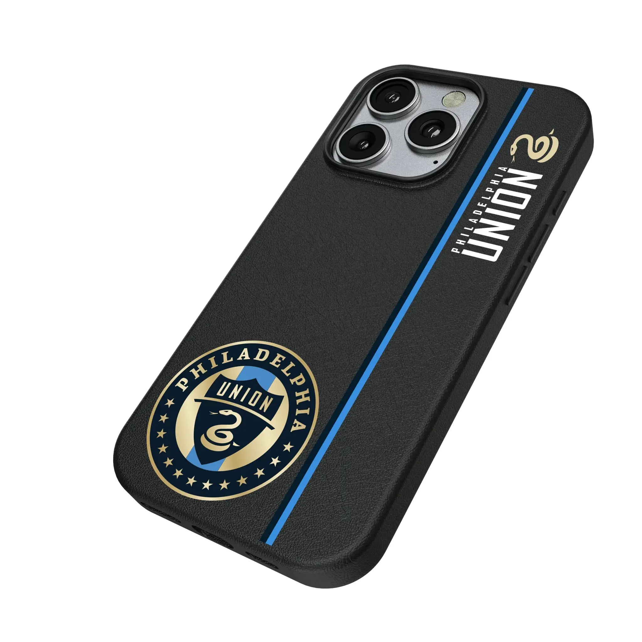 Philadelphia Union Sidebar iPhone MagSafe Compatible Phone Case for Apple iPhone - Isometric View