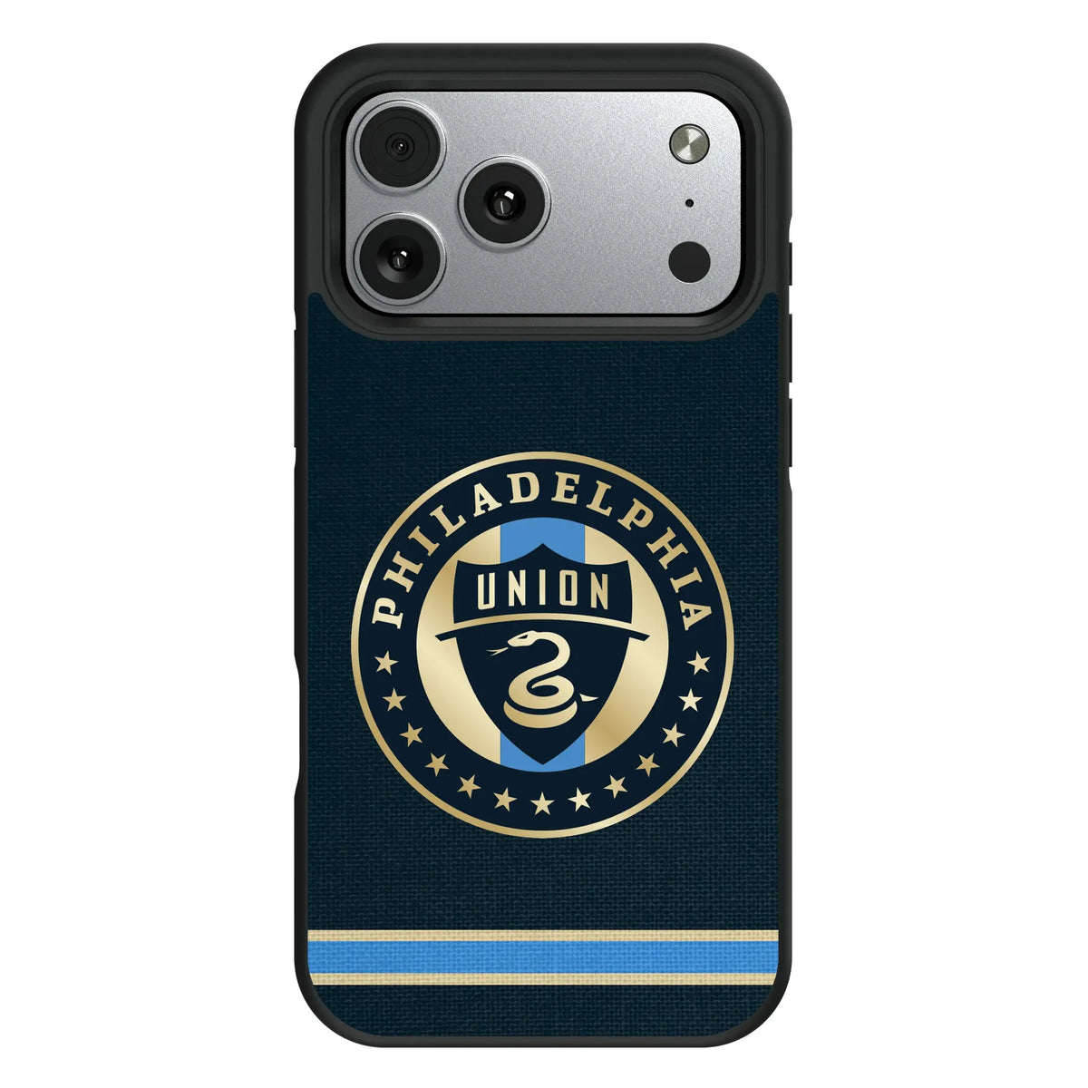 Philadelphia Union Stripe iPhone Bump Phone Case for Apple iPhone#Device_iPhone 17 Pro Max