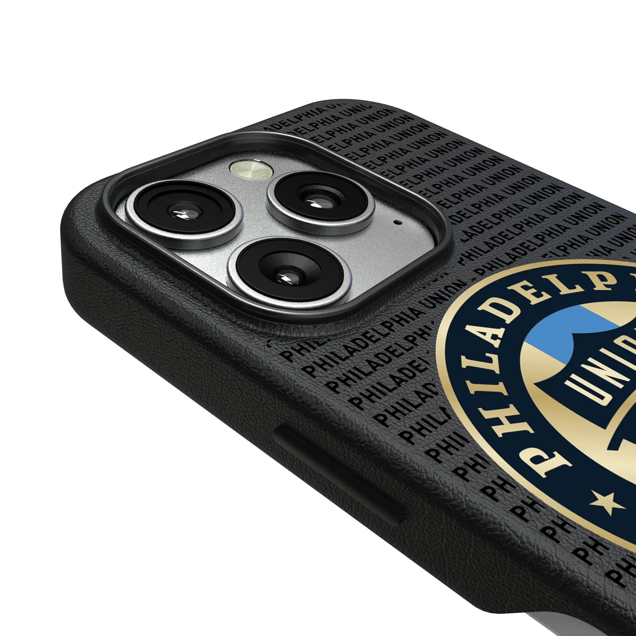 Philadelphia Union Text Backdrop iPhone MagSafe Compatible Phone Case for Apple iPhone - Detail