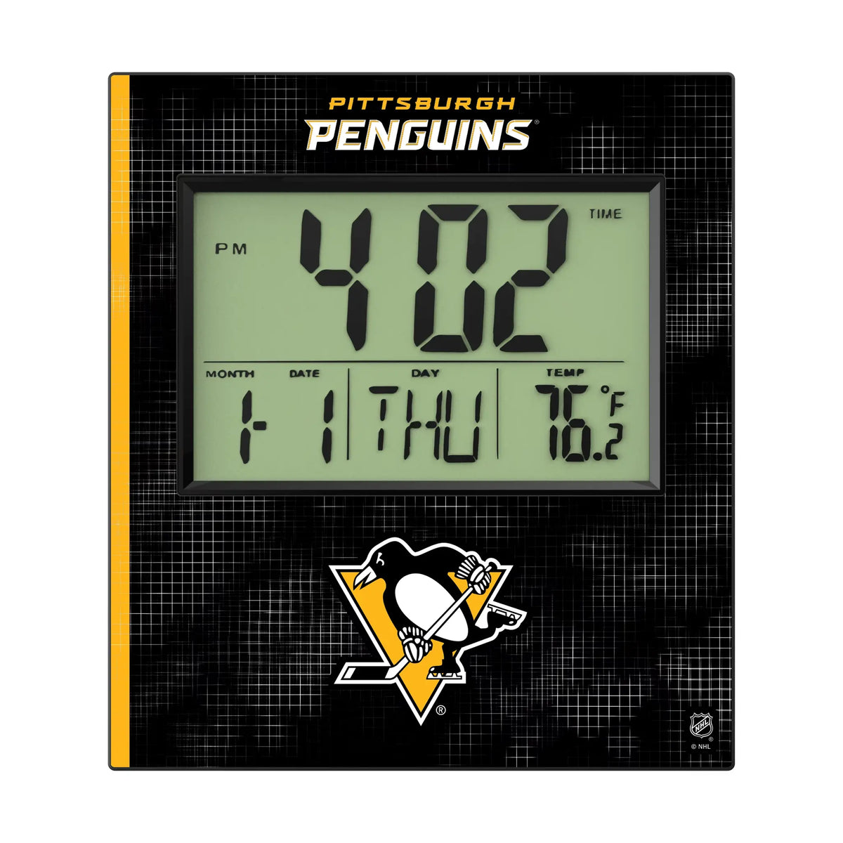 Pittsburgh Penguins Hatch Wall Clock