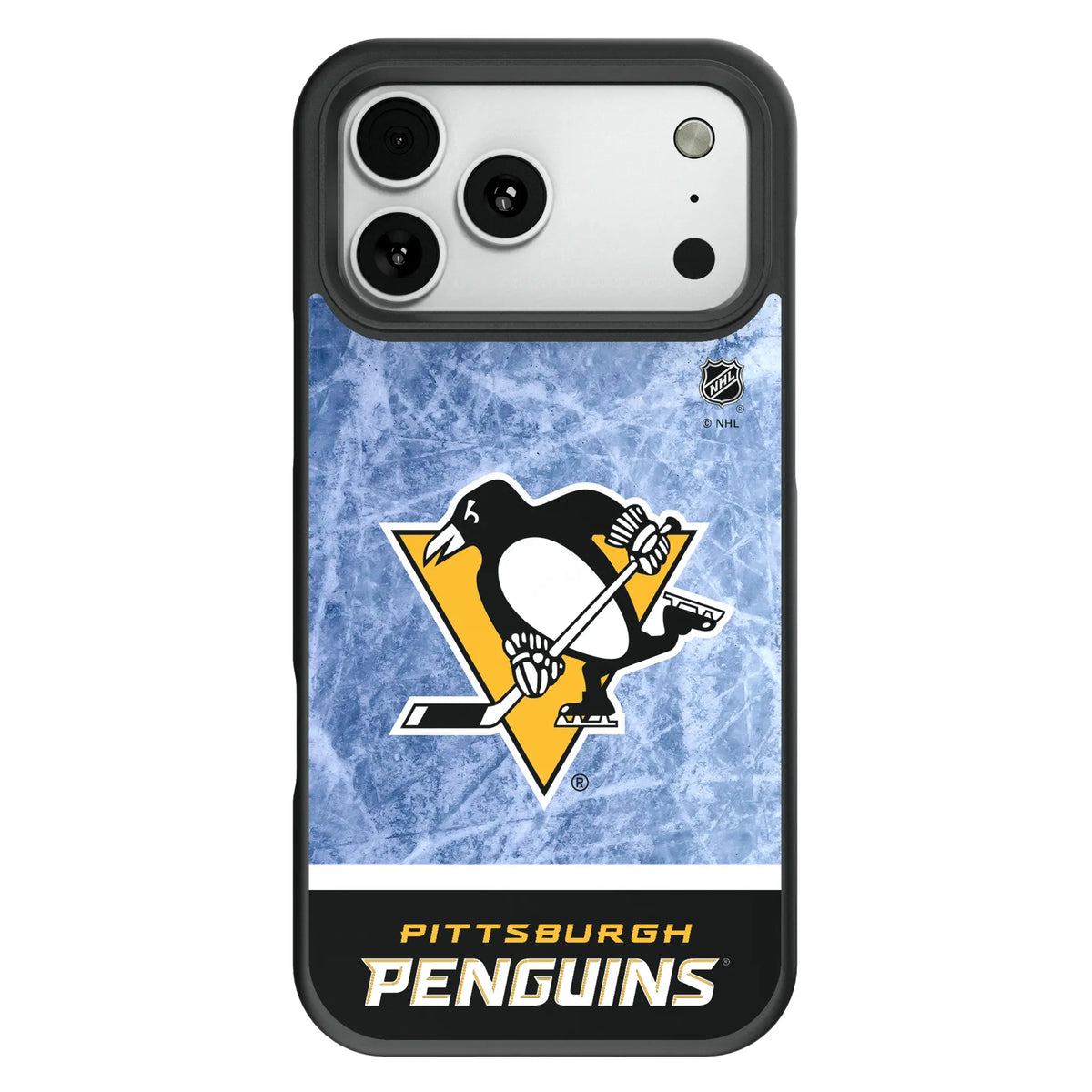 Pittsburgh Penguins Ice Wordmark Bump Phone Case for Apple iPhone