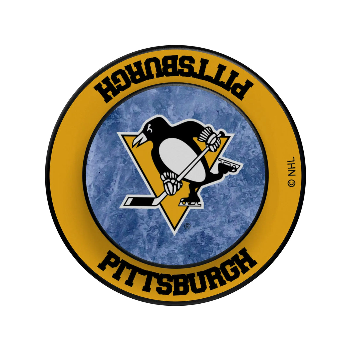 Pittsburgh Penguins Ice Wordmark Popsockets Round Magnetic