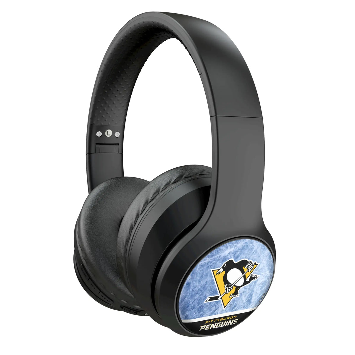 Pittsburgh Penguins Ice Wordmark Wireless Over-Ear Headphones With Case