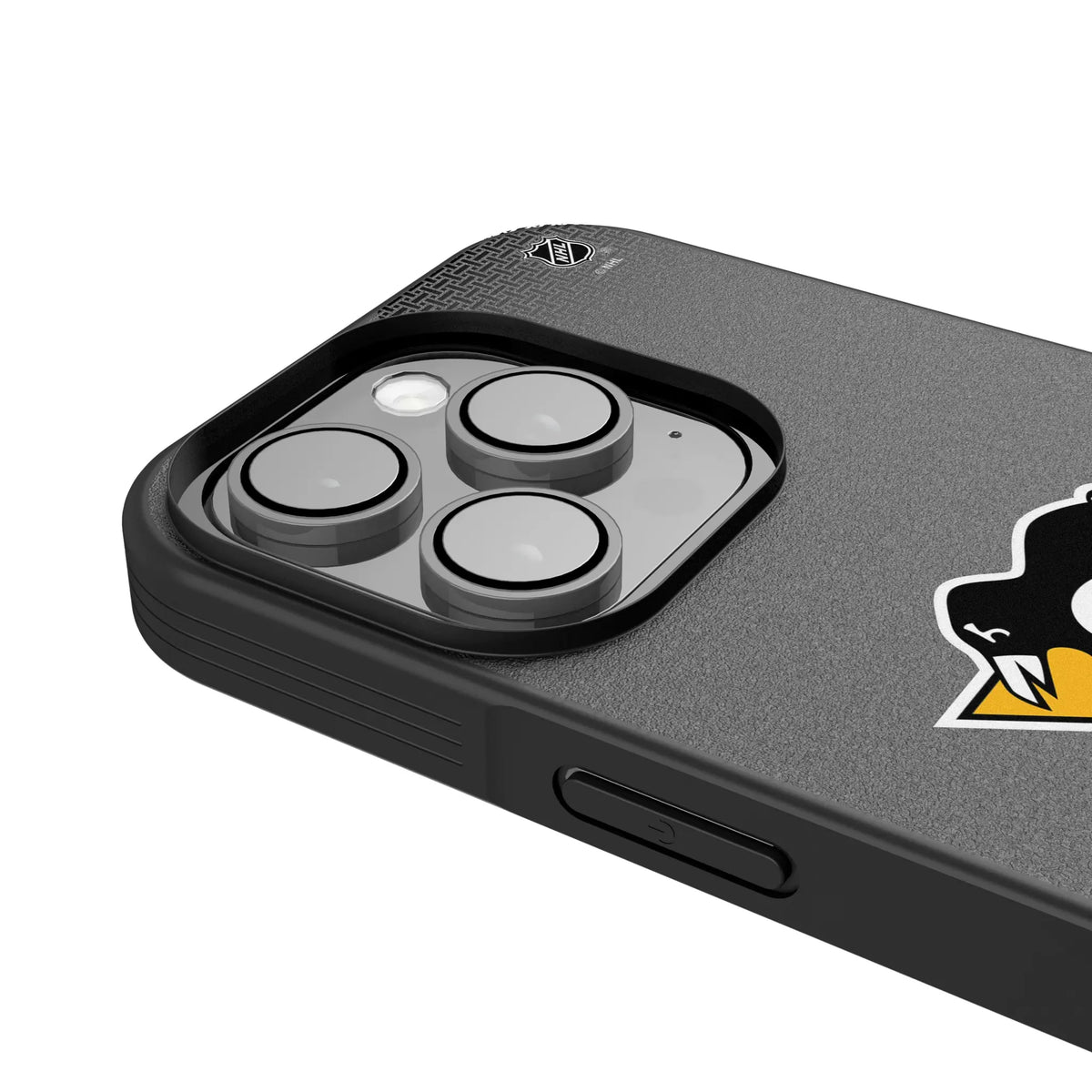 Pittsburgh Penguins Linen iPhone Bump Phone Case for Apple iPhone - Detail