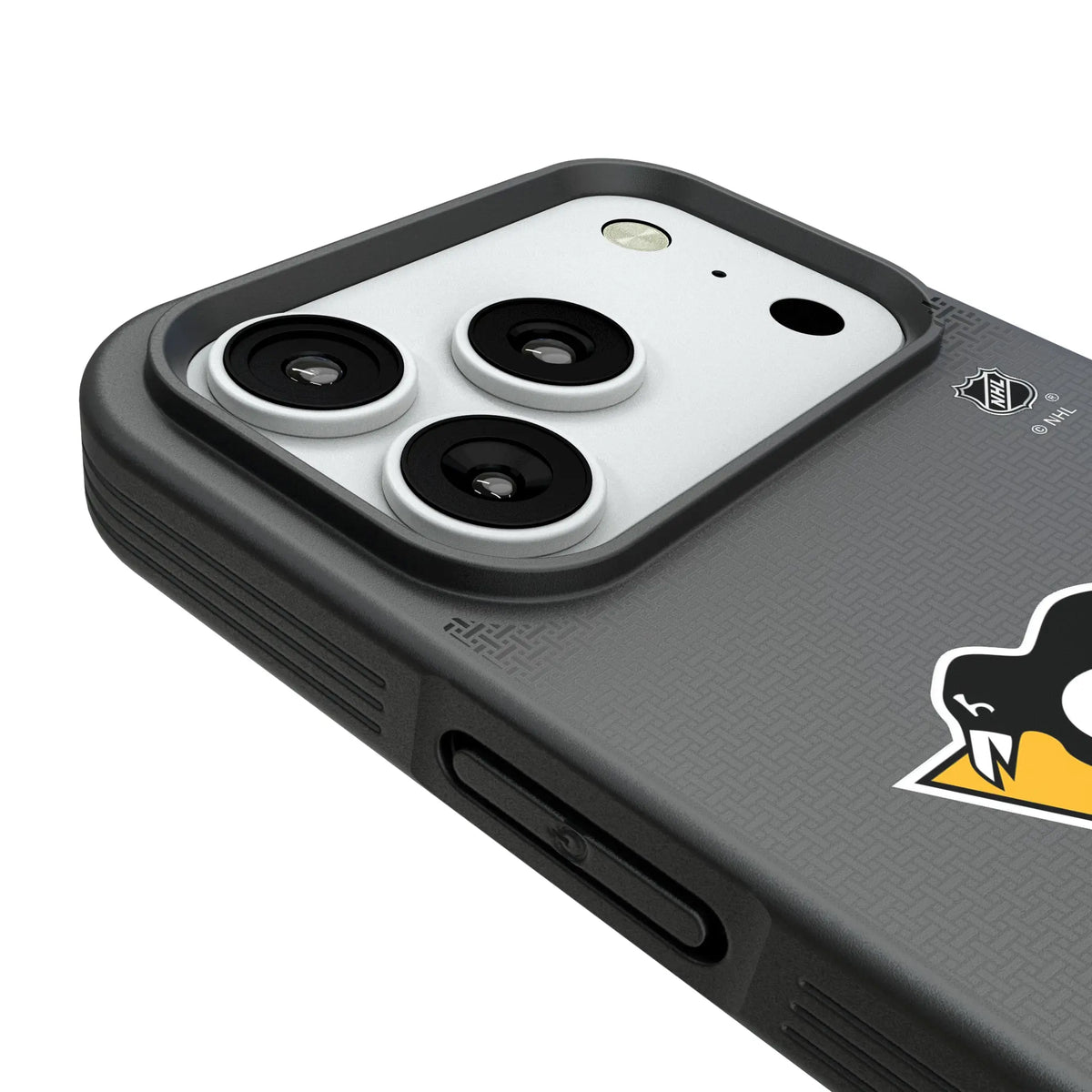 Pittsburgh Penguins Linen iPhone Bump Phone Case for Apple iPhone - Detail#Device_iPhone 18 Pro