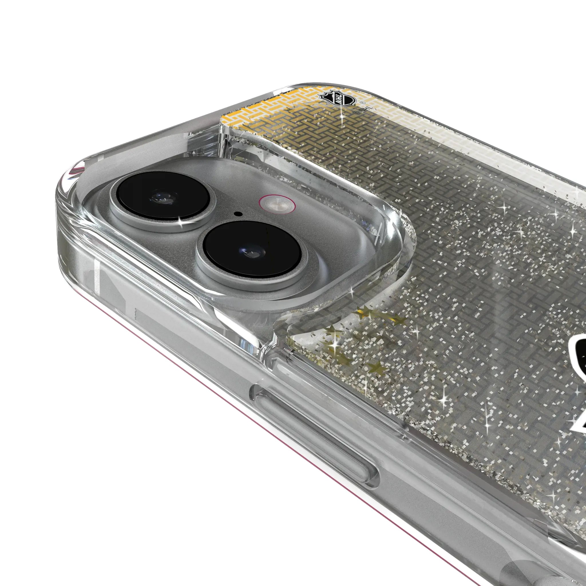Pittsburgh Penguins Linen iPhone Glitter Phone Case for Apple iPhone - Detail