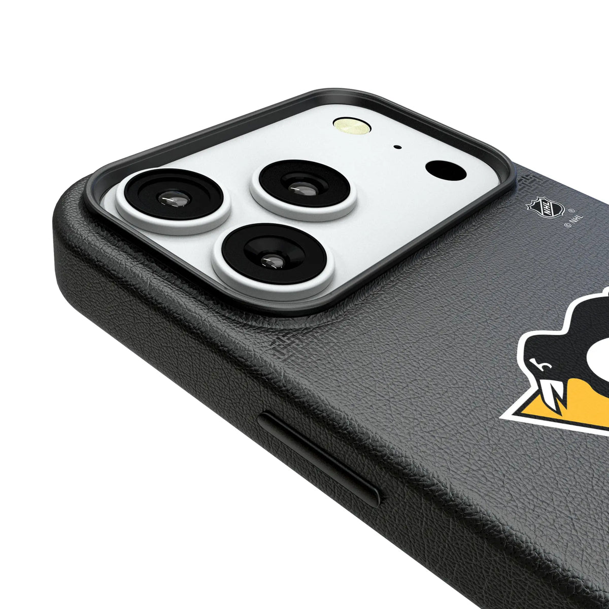 Pittsburgh Penguins Linen iPhone MagSafe Compatible Phone Case for Apple iPhone - Detail#Device_iPhone 18 Pro