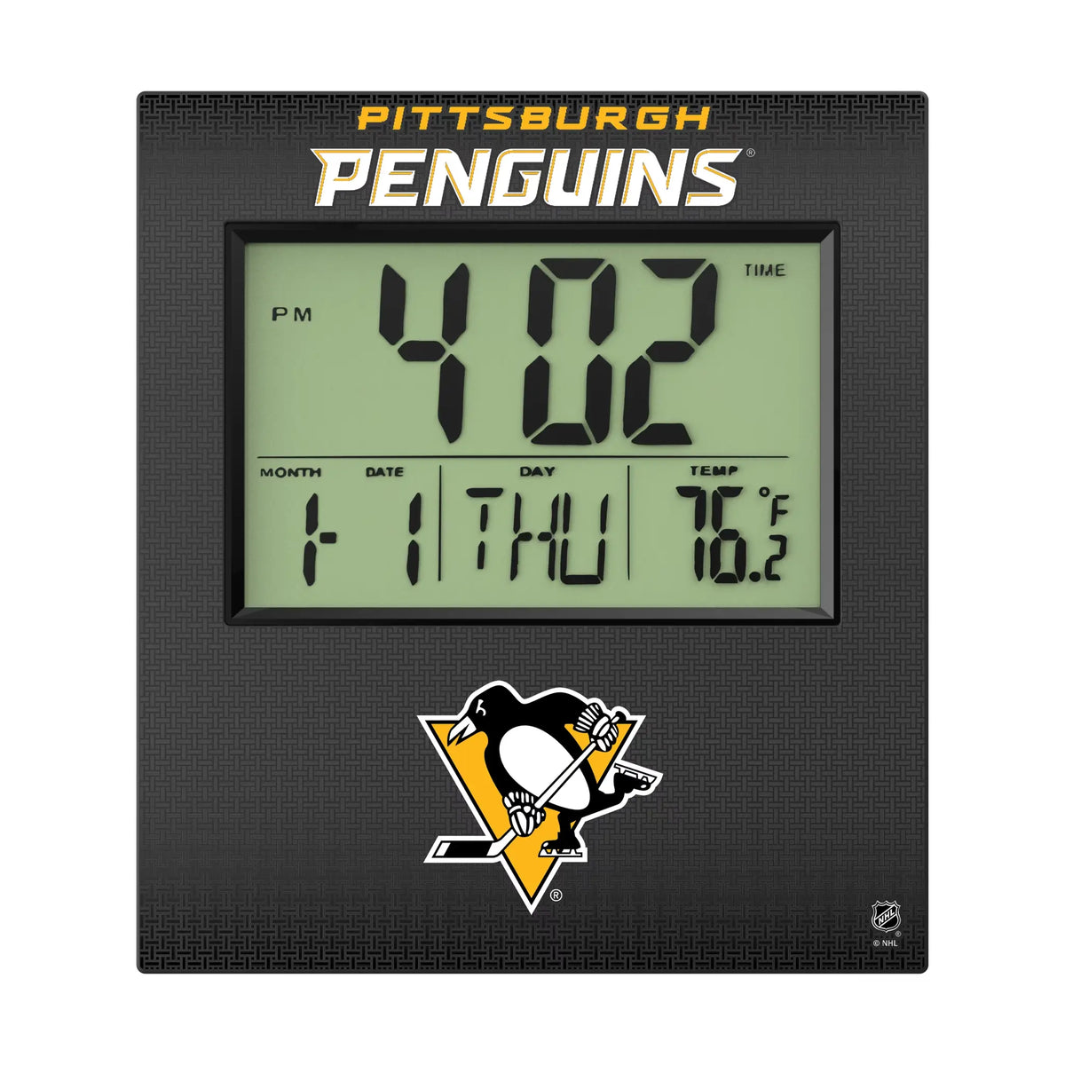 Pittsburgh Penguins Linen Wall Clock
