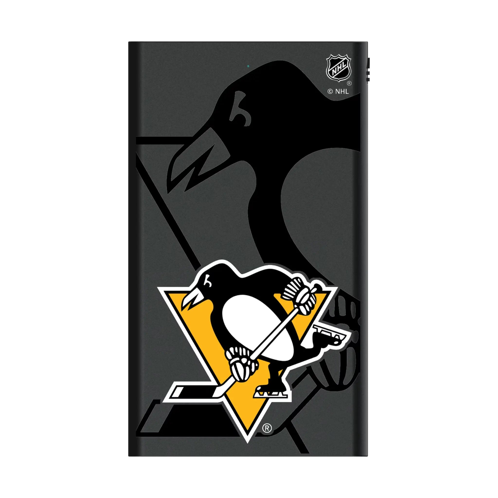 Pittsburgh Penguins Monocolor Tilt 5000mAh Flat Power Bank