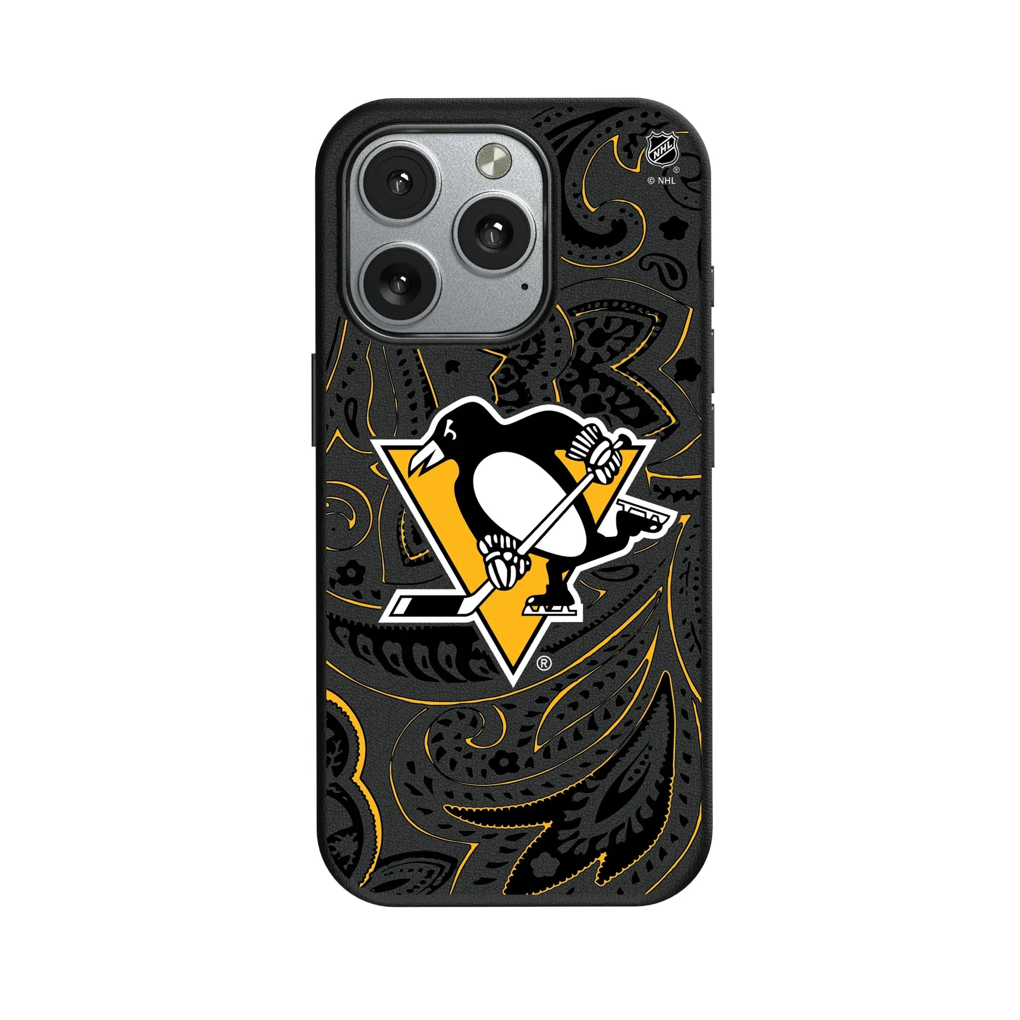 Pittsburgh Penguins Paisley iPhone MagSafe Compatible Phone Case for Apple iPhone