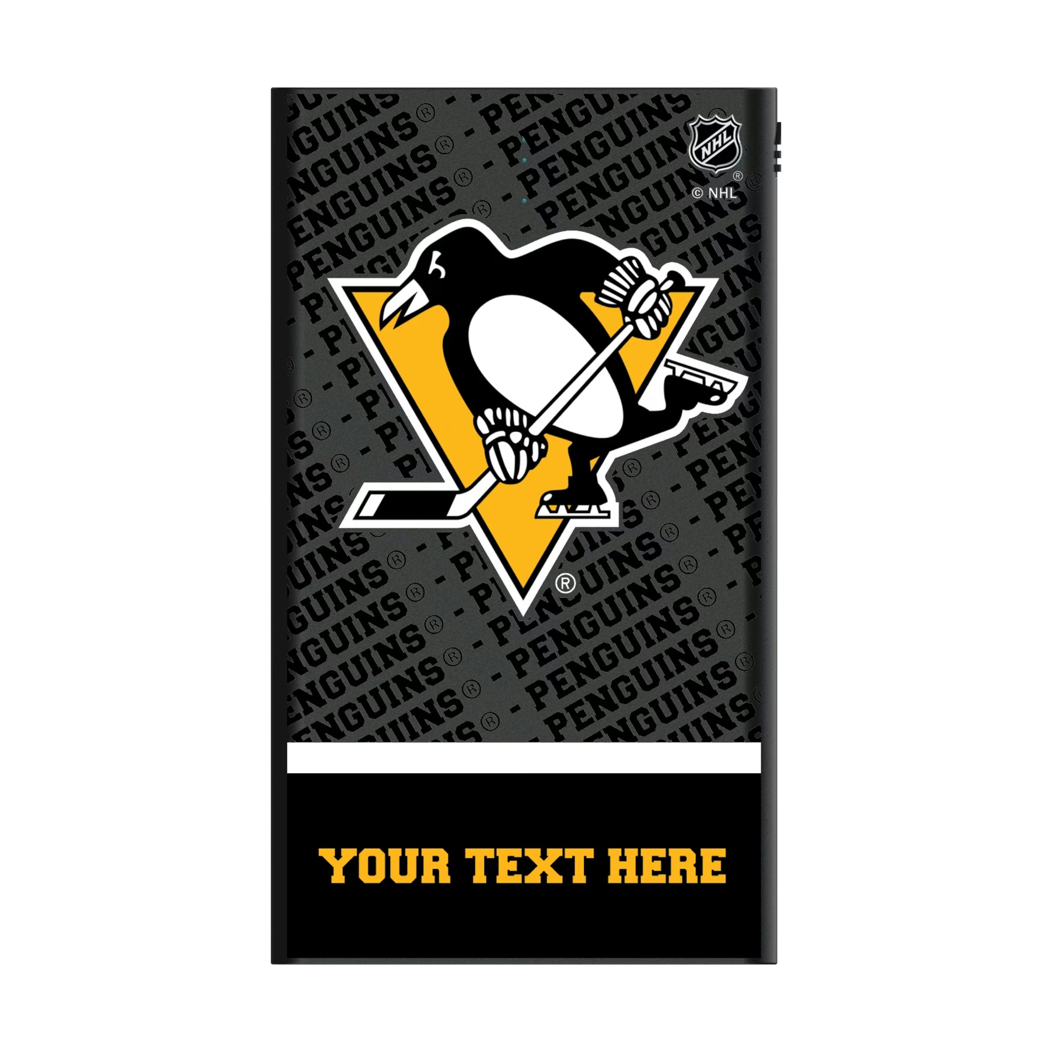 Pittsburgh Penguins Personalized EndZone Plus 5000mAh Flat Powerbank