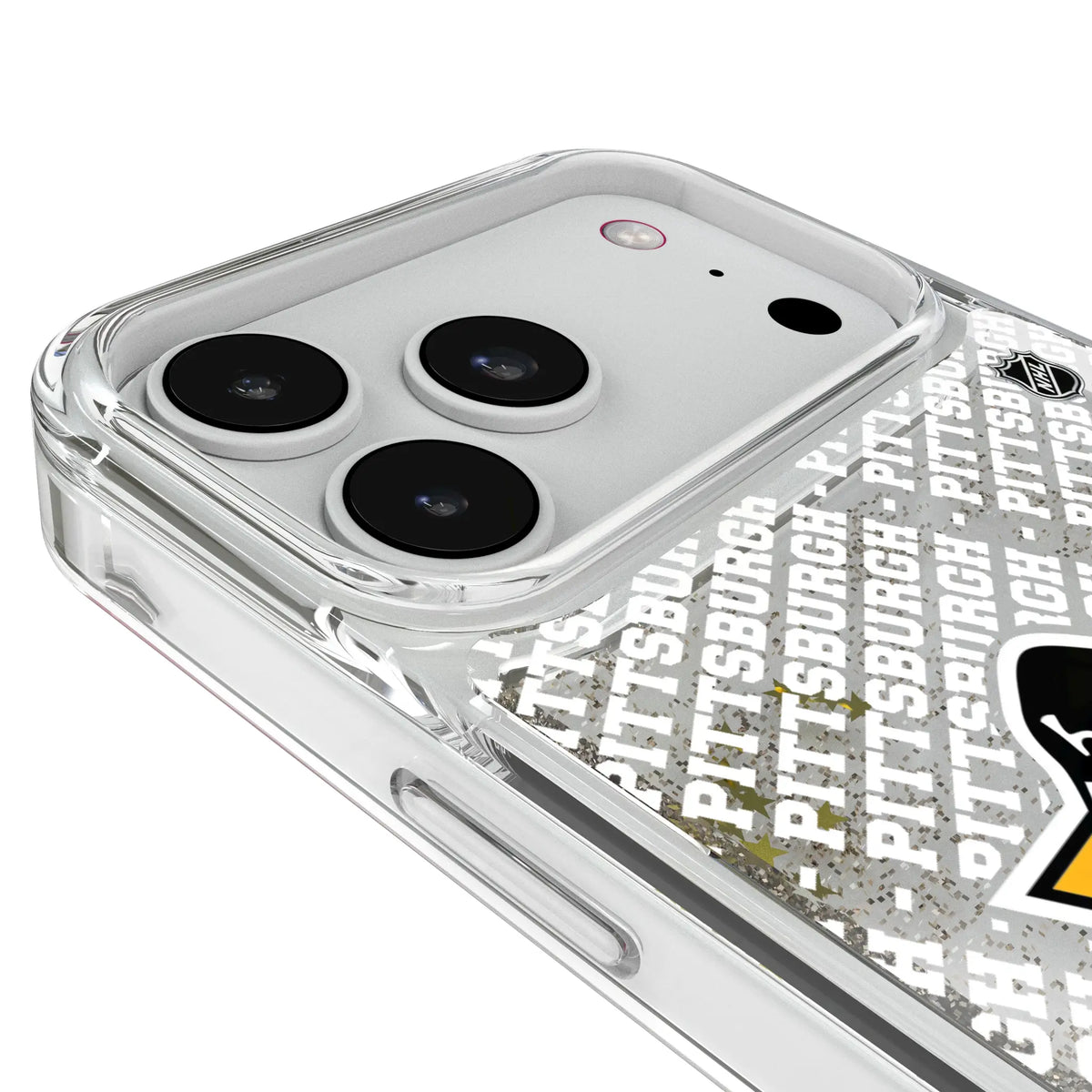 Pittsburgh Penguins Personalized EndZone Plus iPhone Glitter Phone Case for Apple iPhone - Detail#Device_iPhone 18 Pro Max