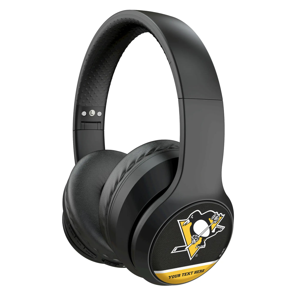 Pittsburgh Penguins Personalized Endzone Solid Wireless Over-Ear Headphones With Case