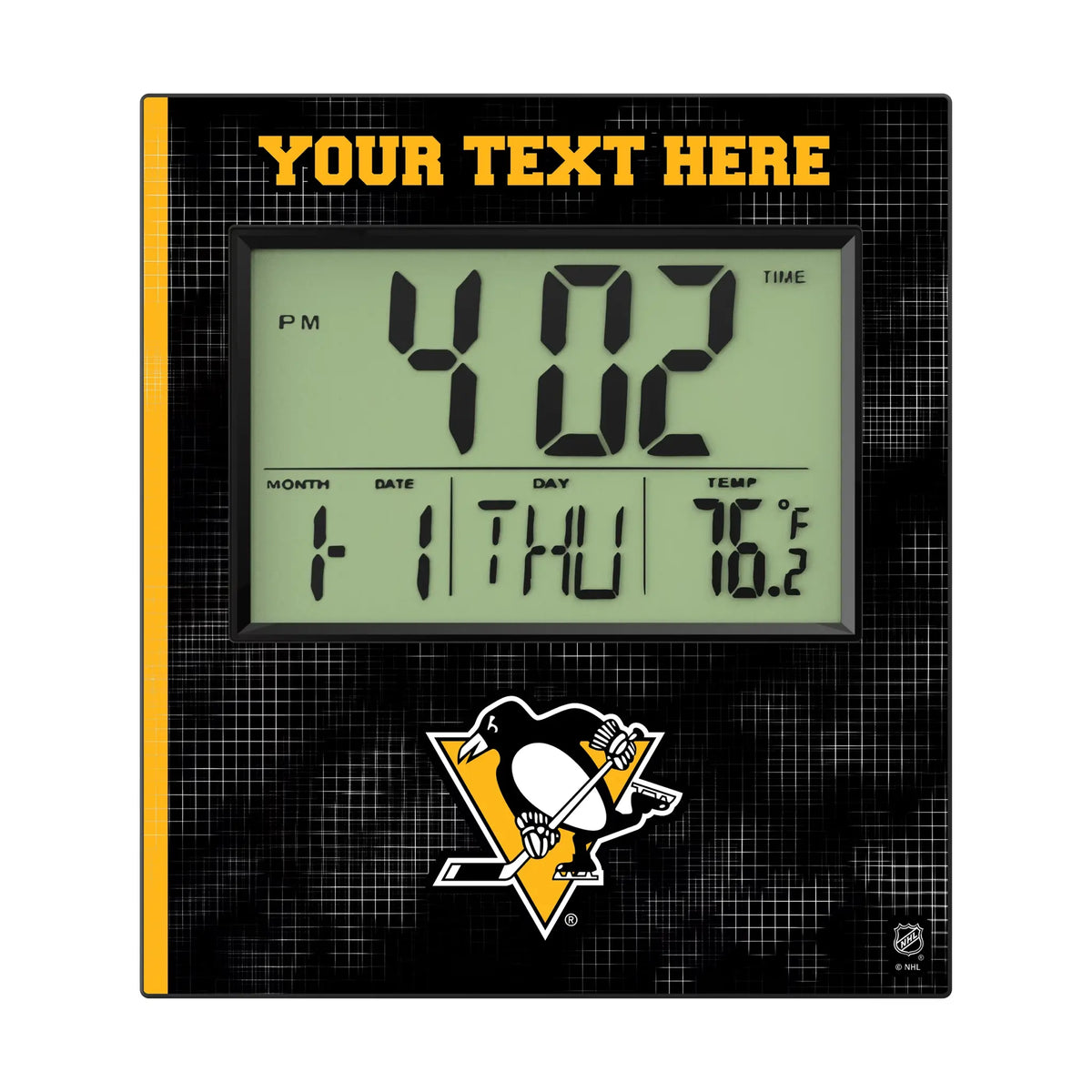 Pittsburgh Penguins Personalized Hatch Wall Clock