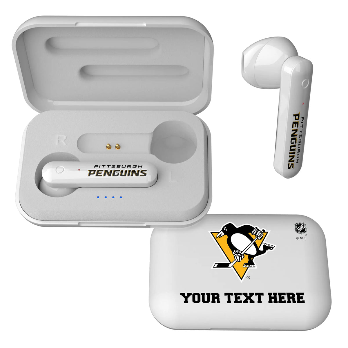 Pittsburgh Penguins Personalized Insignia Wireless TWS Earbuds