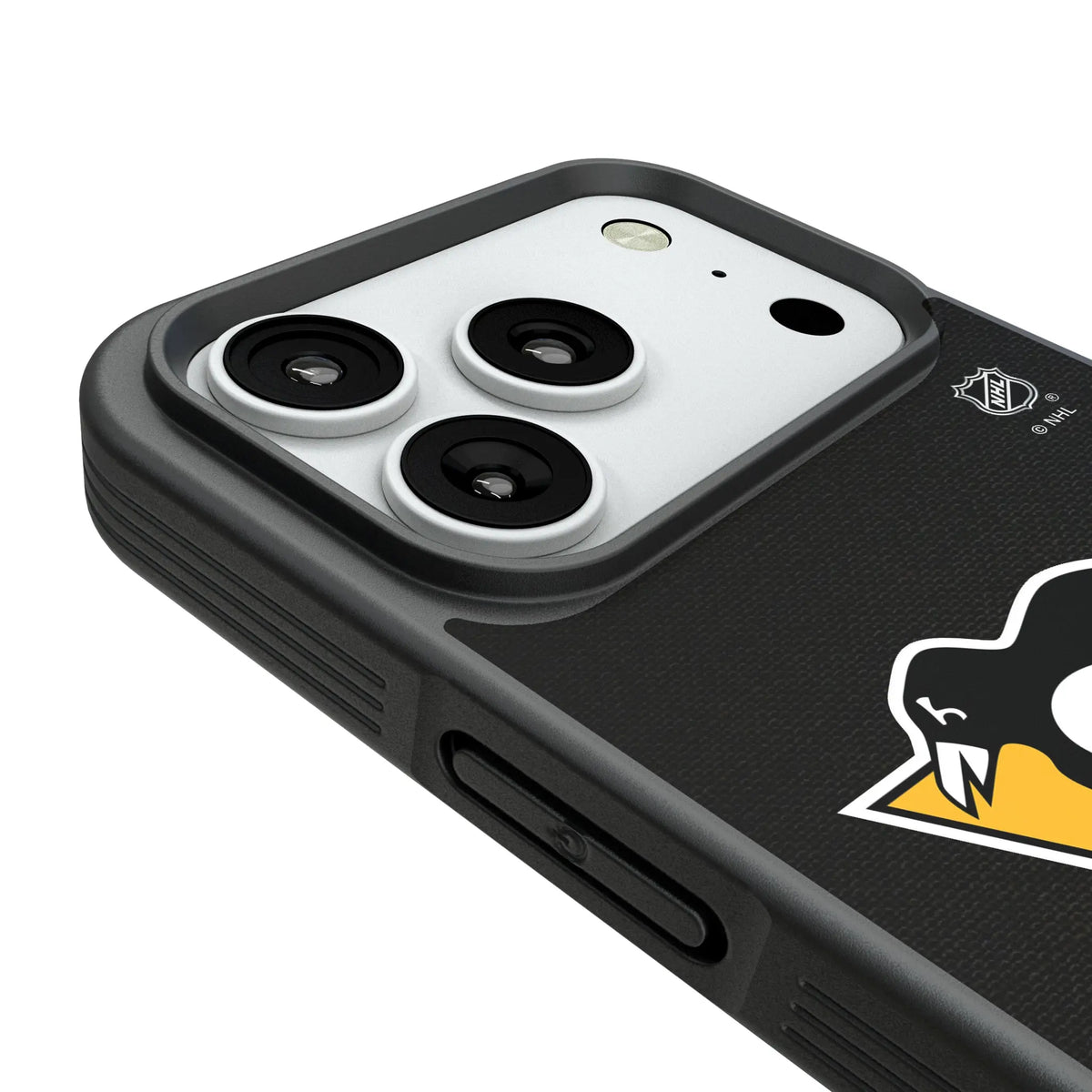Pittsburgh Penguins Personalized Stripe iPhone Bump Phone Case for Apple iPhone - Detail#Device_iPhone 18 Pro