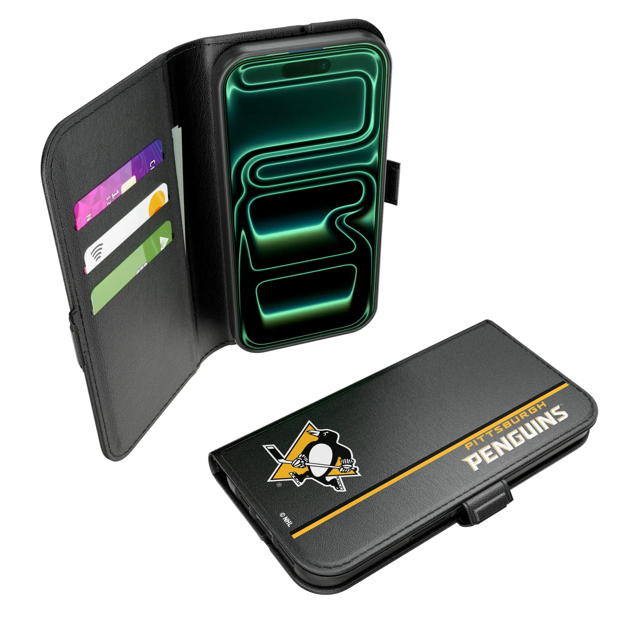 Pittsburgh Penguins Sidebar iPhone Folio Phone Case for Apple iPhone#Device_iPhone 17