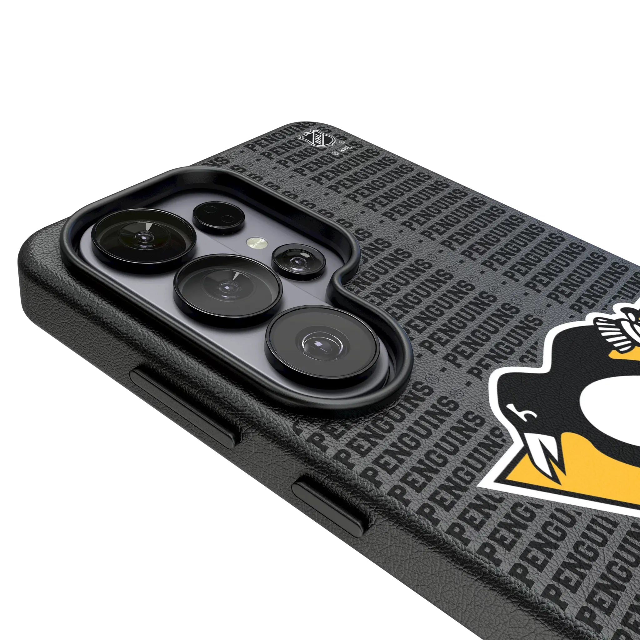 Pittsburgh Penguins Text Backdrop Galaxy MagSafe Compatible Phone Case for Samsung Galaxy - Detail#Device_Galaxy S26 Ultra