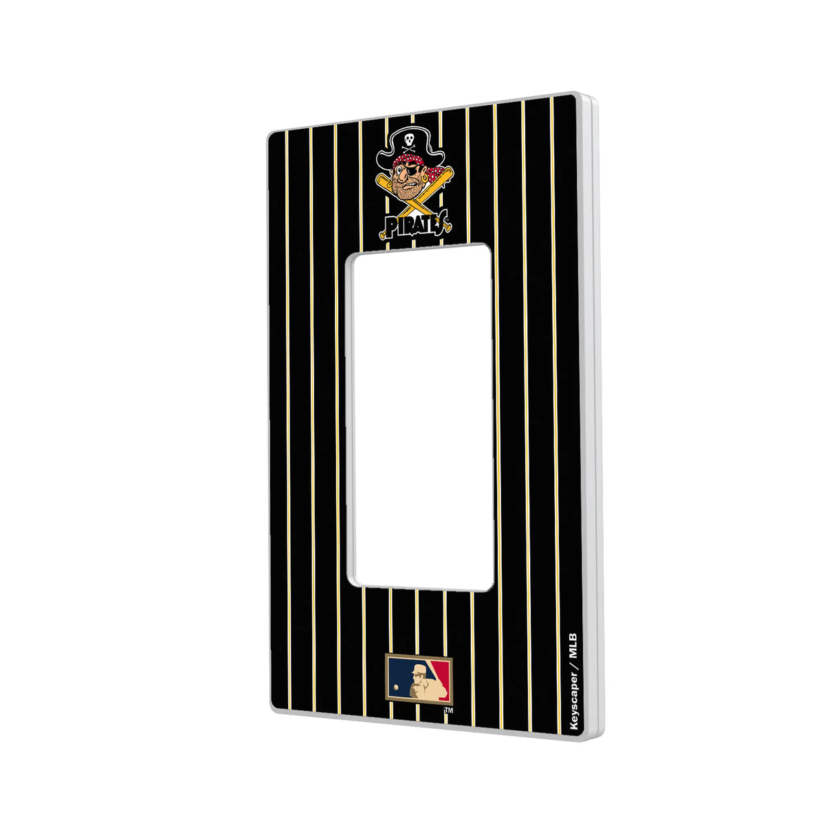 Pittsburgh Pirates 1958-1966 - Cooperstown Collection Pinstripe Hidden-Screw Light Switch Plate#Style_Single Rocker