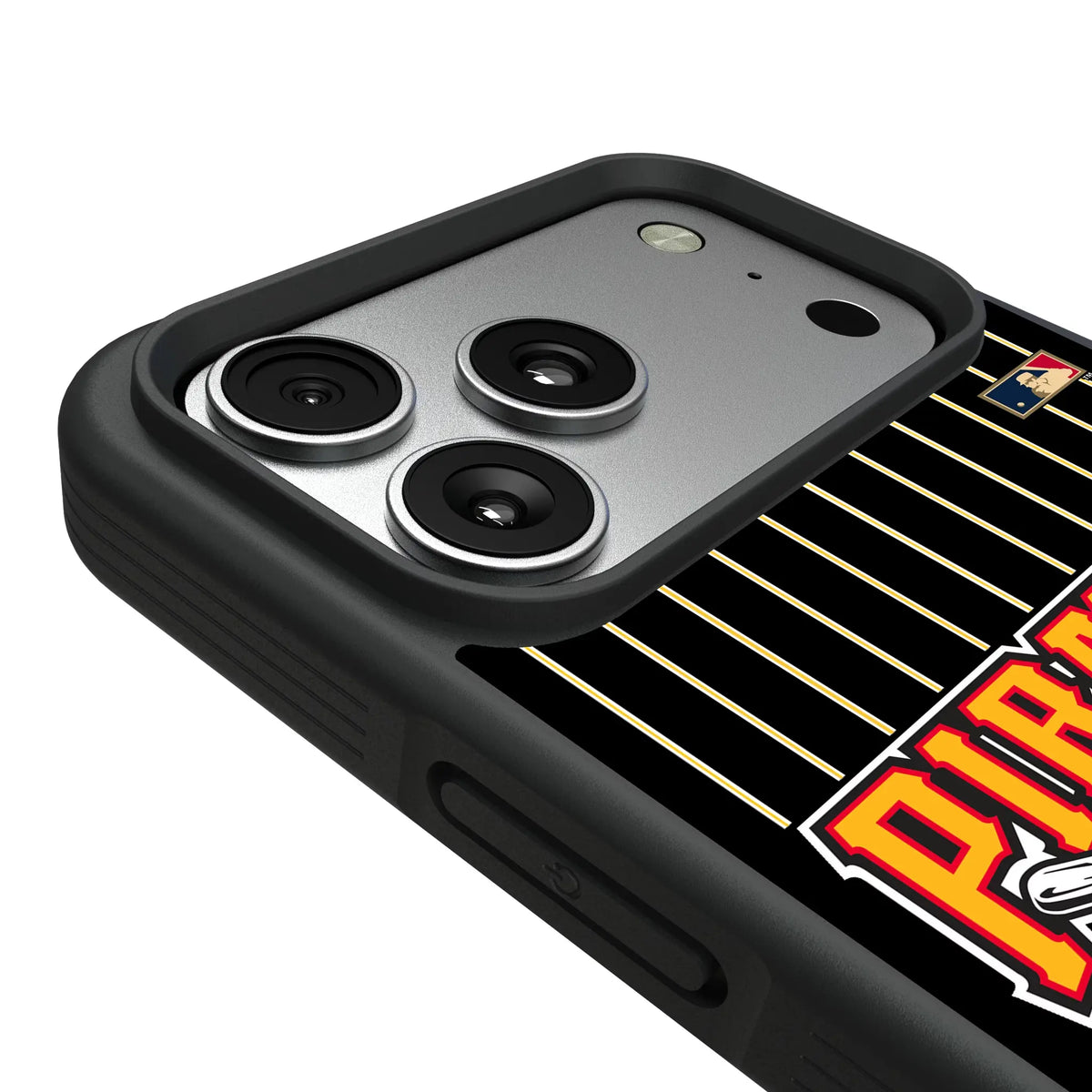 Pittsburgh Pirates 1997-2013 - Cooperstown Collection Pinstripe iPhone Bump Phone Case for Apple iPhone - Detail#Device_iPhone 17 Pro Max