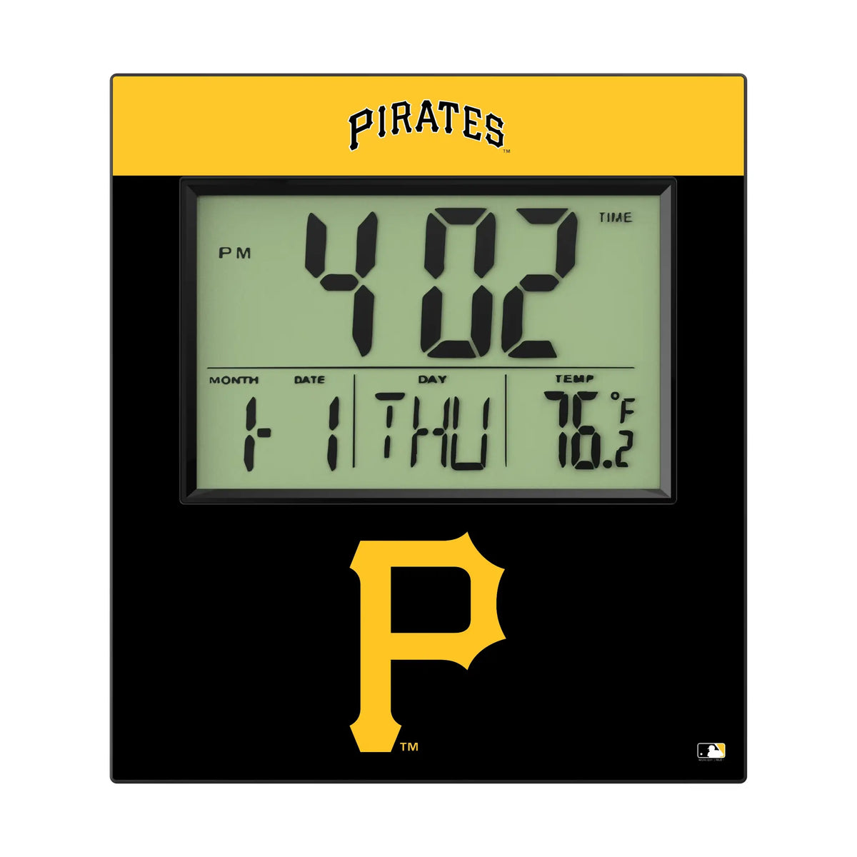 Pittsburgh Pirates Color Block Wall Clock