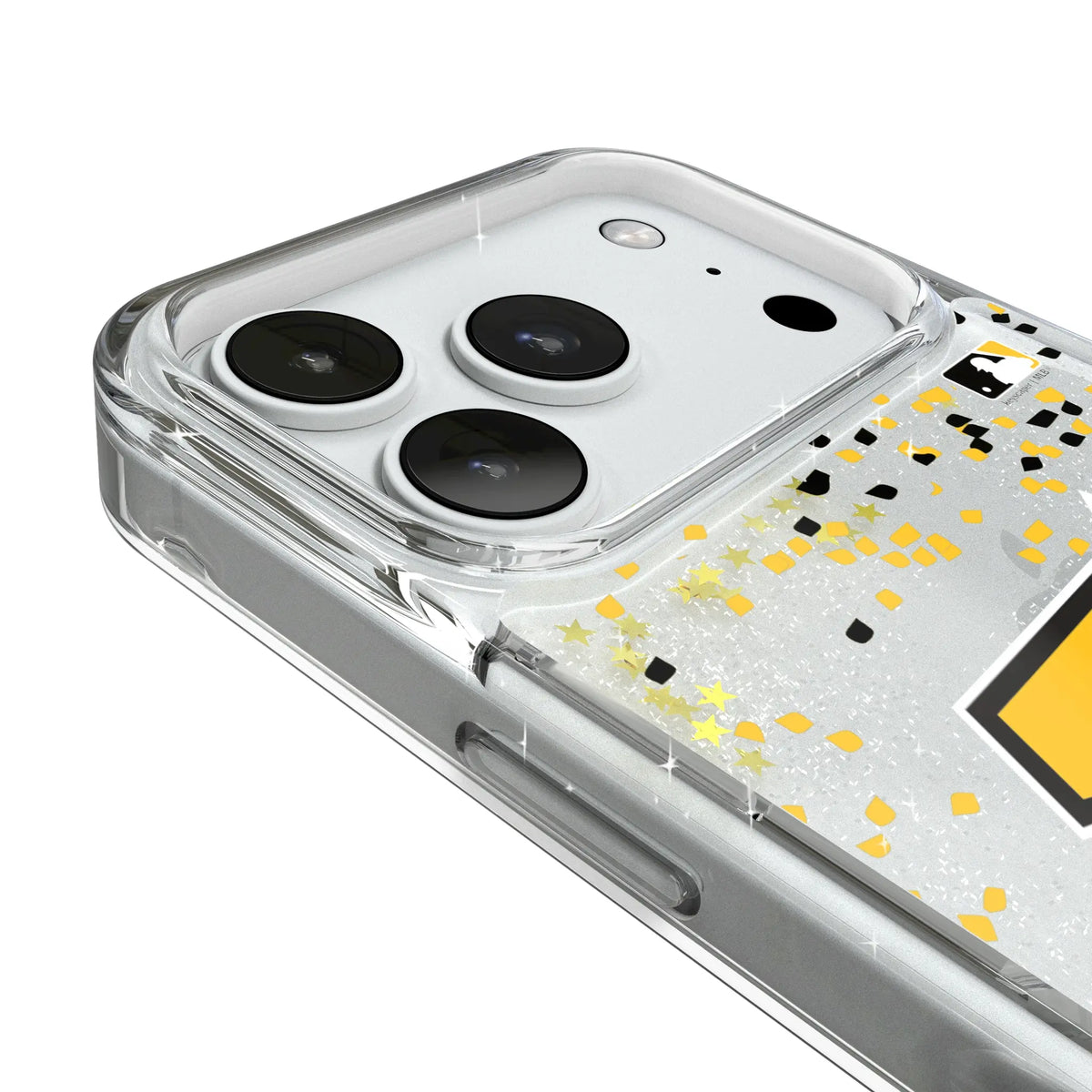 Pittsburgh Pirates Confetti iPhone Glitter Phone Case for Apple iPhone - Detail#Device_iPhone 18 Pro