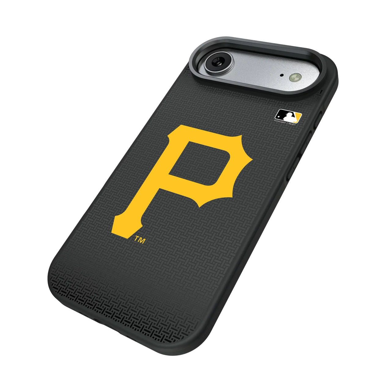 Pittsburgh Pirates Linen iPhone Bump Phone Case for Apple iPhone - Isometric View#Device_iPhone Air