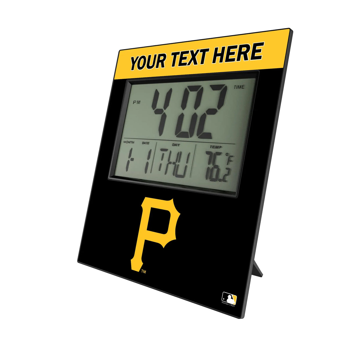 Pittsburgh Pirates Personalized Color Block Wall Clock