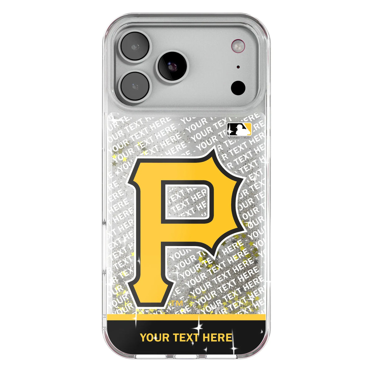 Pittsburgh Pirates Personalized EndZone Plus Glitter Phone Case for Apple iPhone