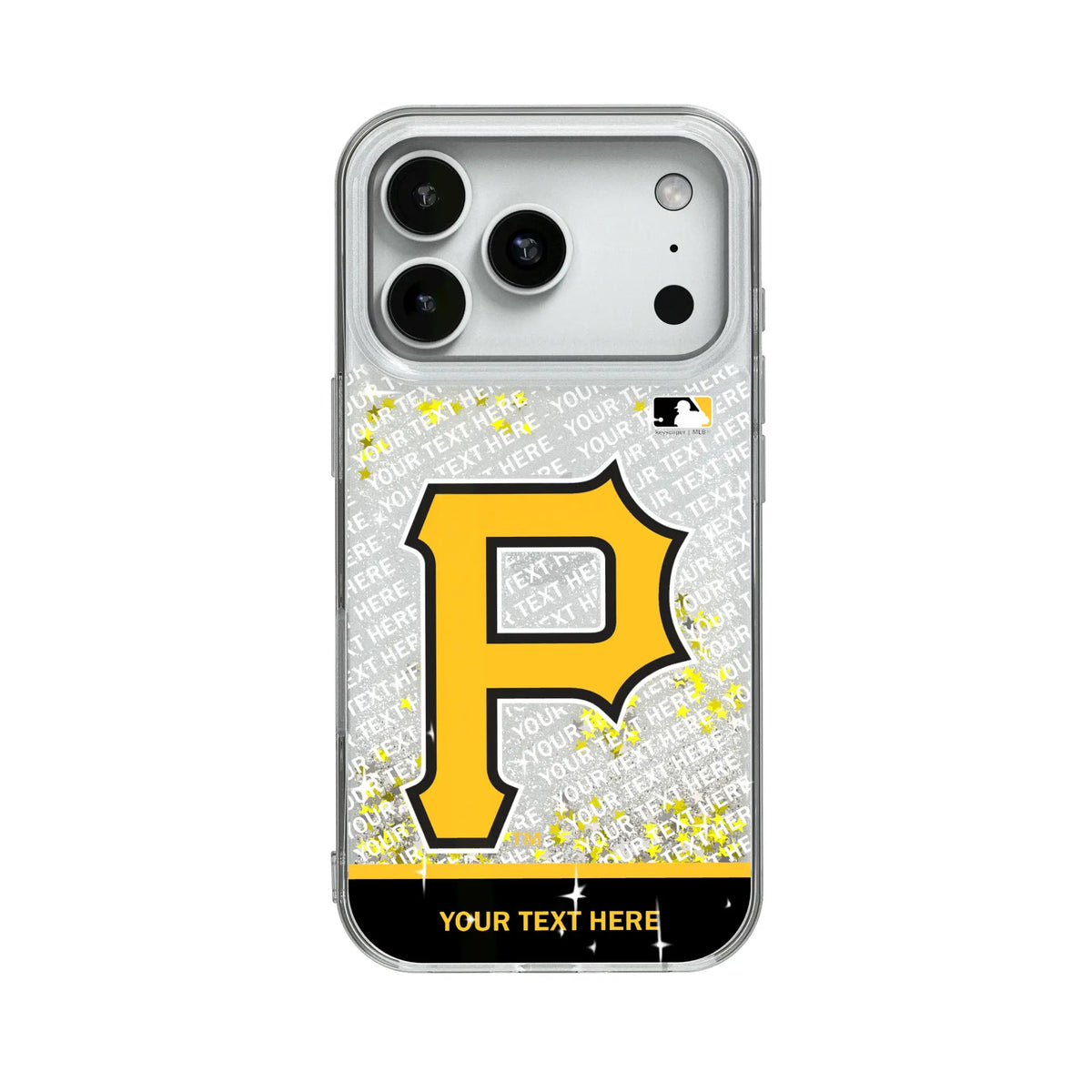 Pittsburgh Pirates Personalized EndZone Plus Glitter Phone Case for Apple iPhone