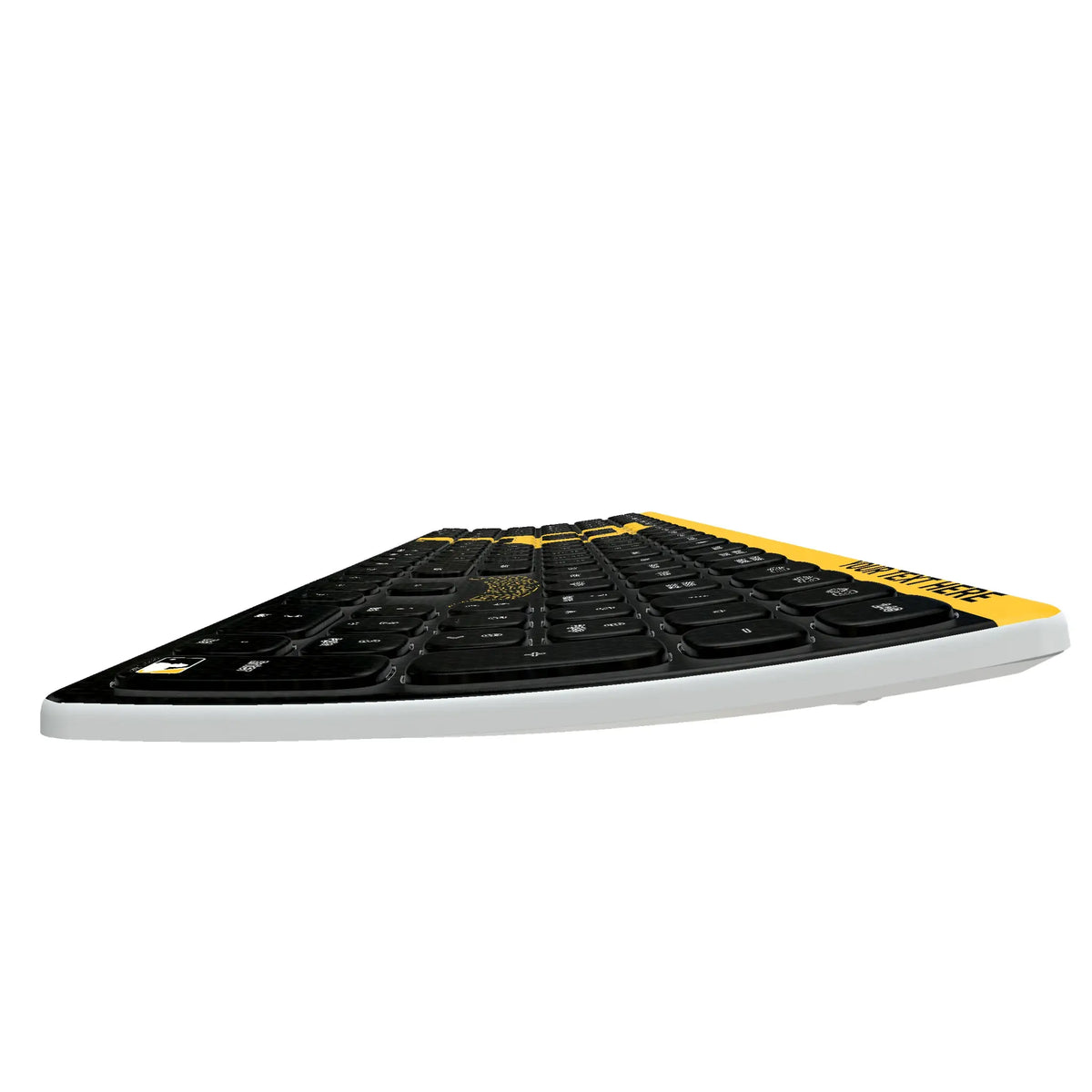 Pittsburgh Pirates Personalized Endzone Solid KKB605 Curved Wireless Keyboard