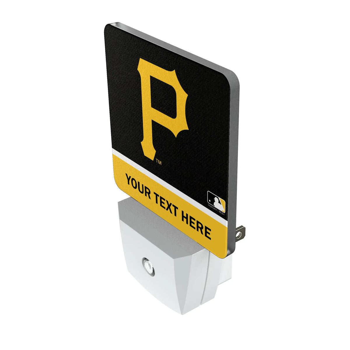 Pittsburgh Pirates Personalized Endzone Solid Night Light 2-Pack - Isometric View