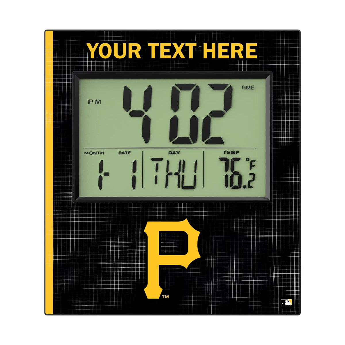 Pittsburgh Pirates Personalized Hatch Wall Clock