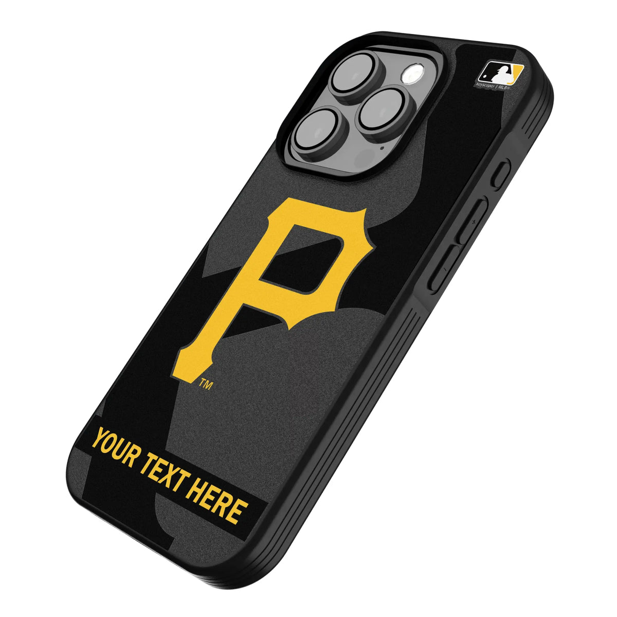 Pittsburgh Pirates Personalized Tilt iPhone Bump Phone Case for Apple iPhone - Isometric View