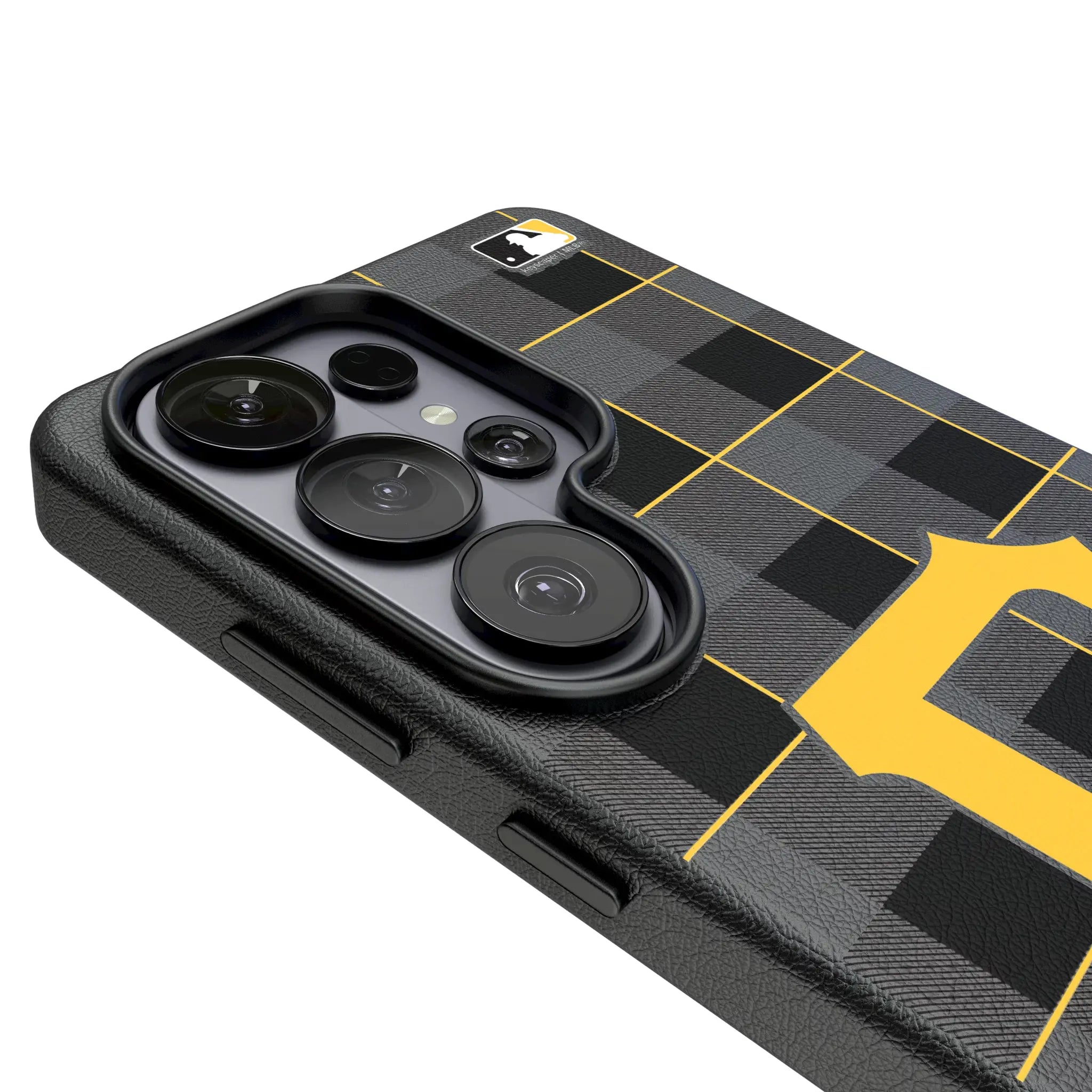 Pittsburgh Pirates Plaid Galaxy MagSafe Compatible Phone Case for Samsung Galaxy - Detail#Device_Galaxy S26 Ultra