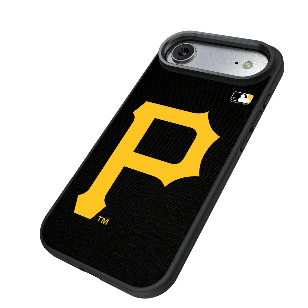 Pittsburgh Pirates Solid iPhone Bump Phone Case for Apple iPhone - Isometric View#Device_iPhone Air
