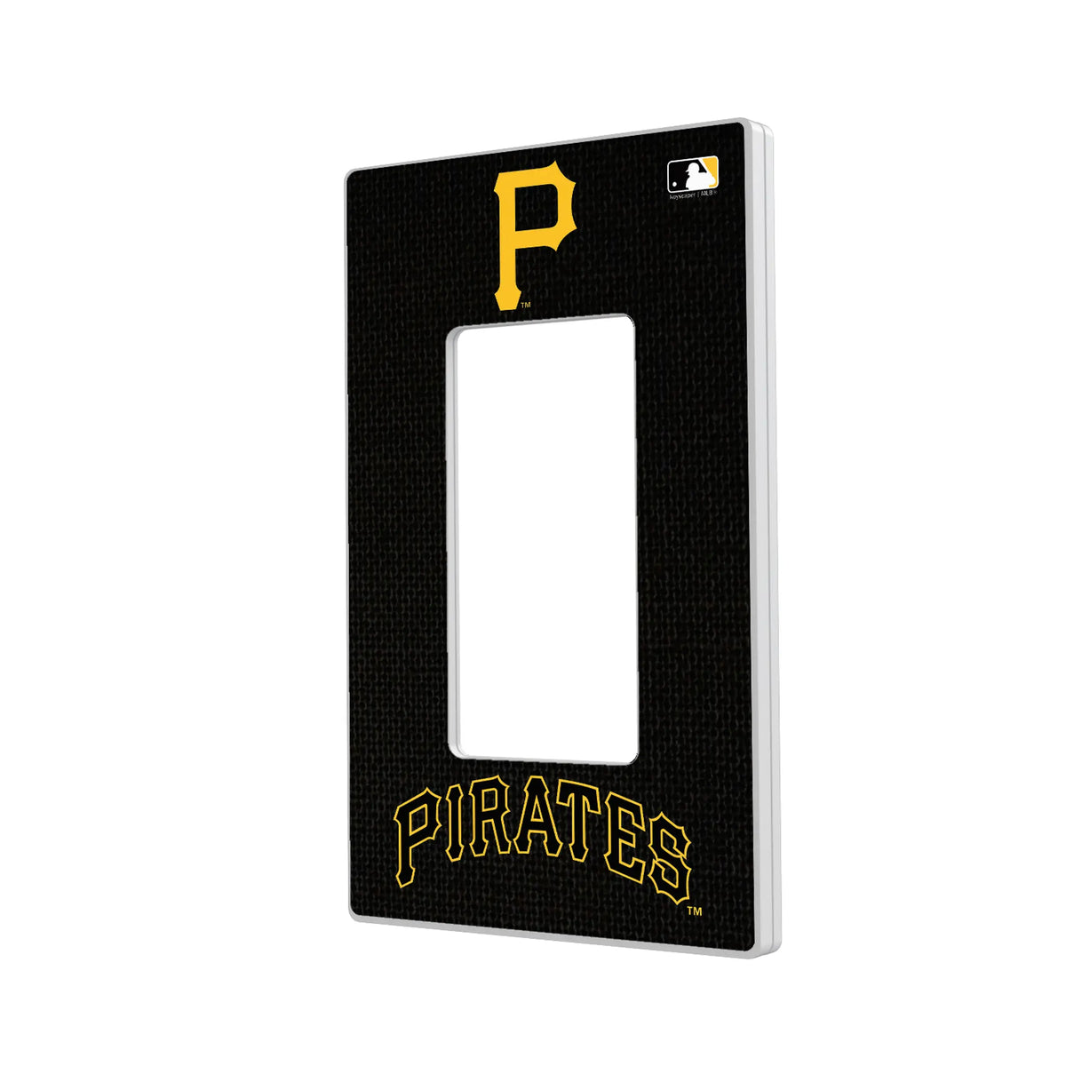 Pittsburgh Pirates Solid Hidden-Screw Light Switch Plate#Style_Single Rocker