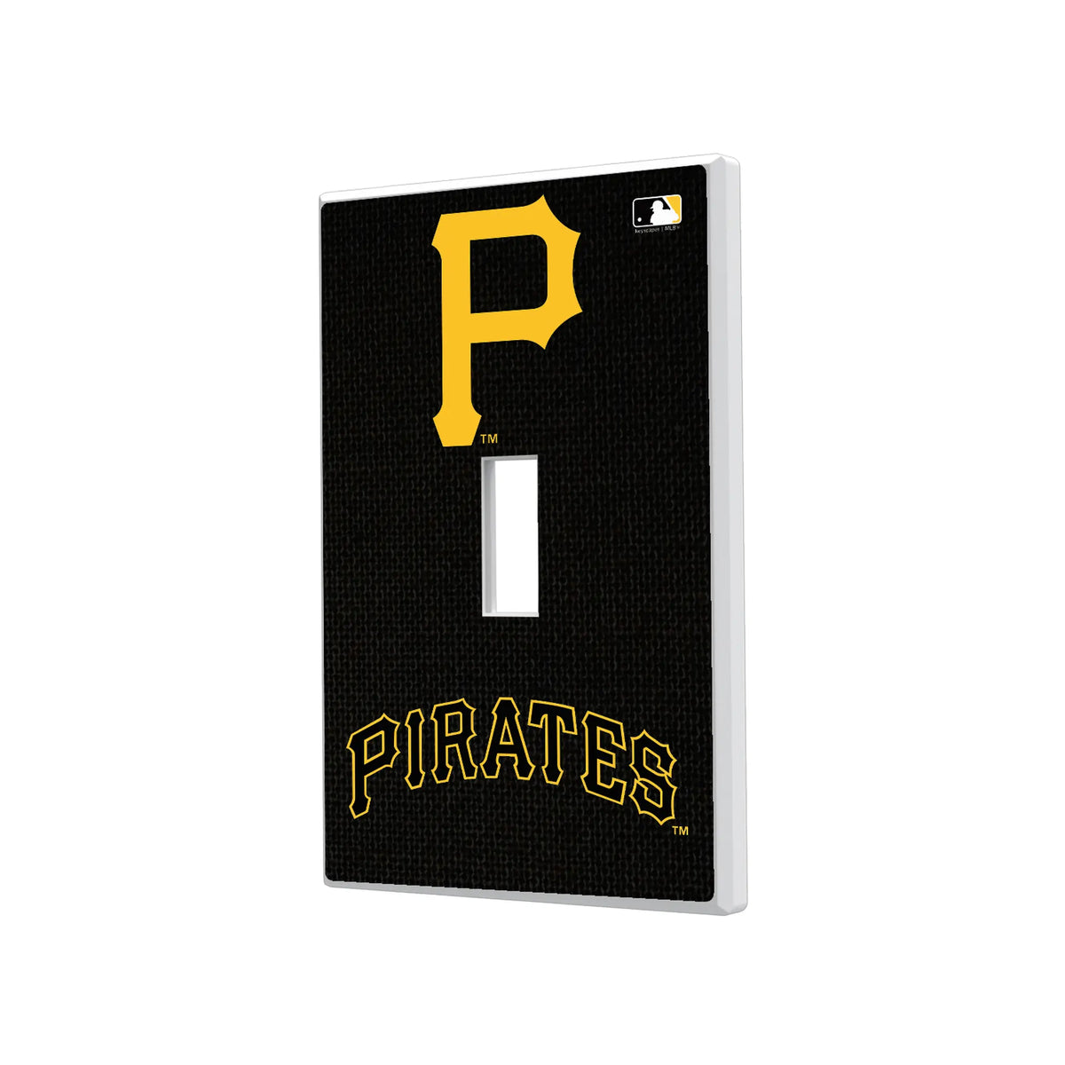 Pittsburgh Pirates Solid Hidden-Screw Light Switch Plate#Style_Single Toggle