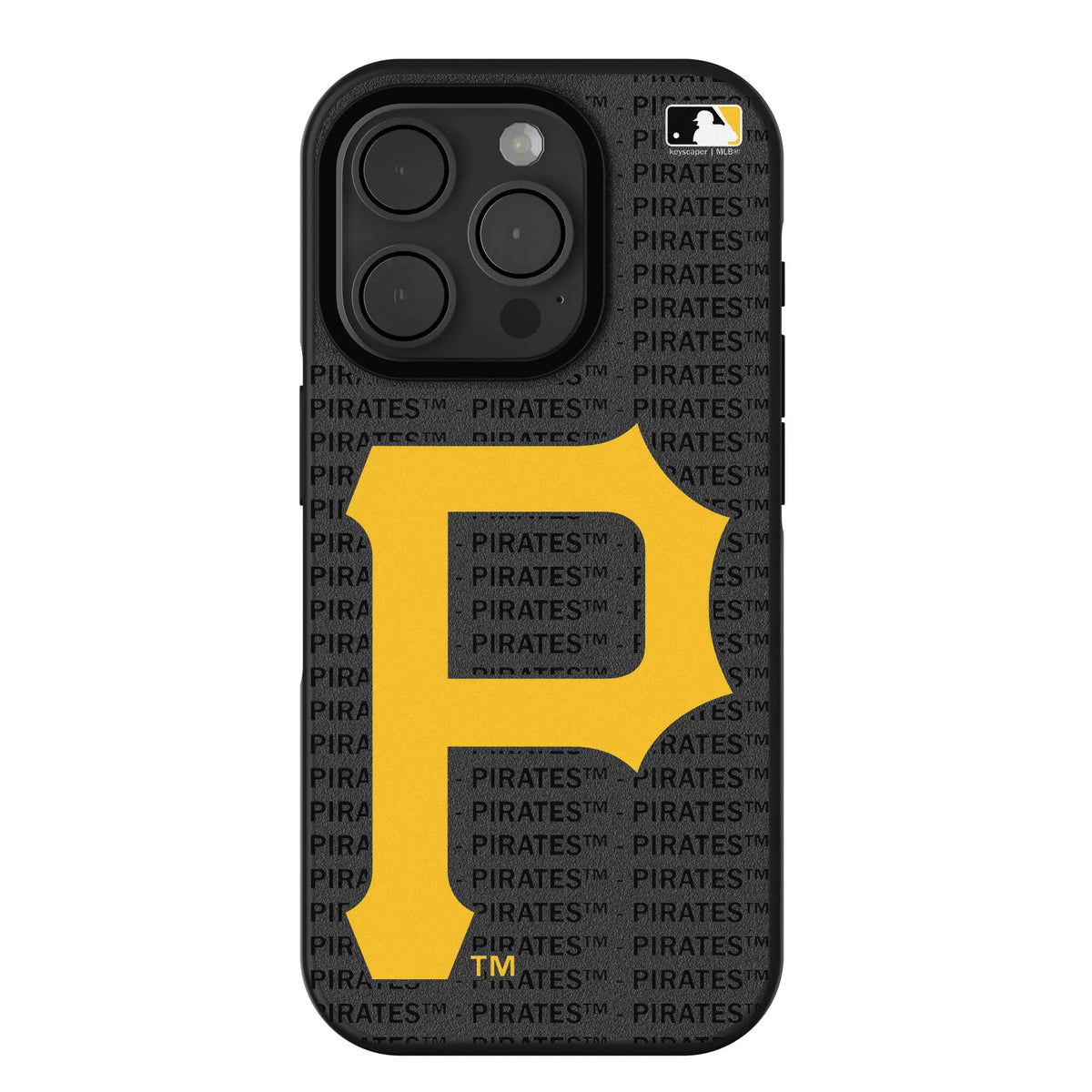 Pittsburgh Pirates Text Backdrop iPhone Bump Phone Case for Apple iPhone