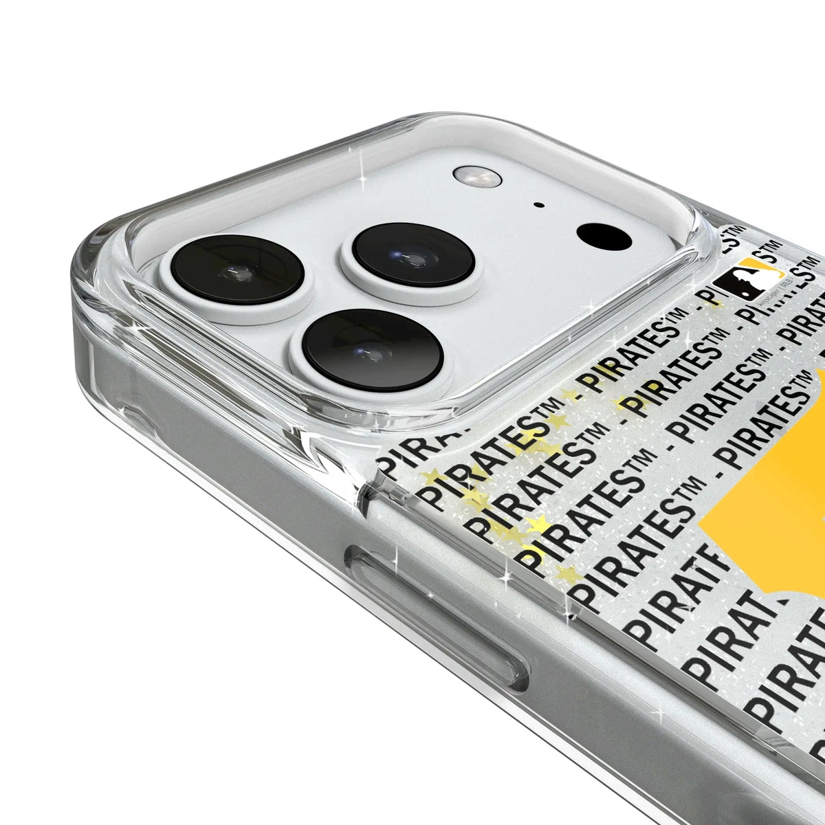 Pittsburgh Pirates Text Backdrop iPhone Glitter Phone Case for Apple iPhone - Detail#Device_iPhone 18 Pro